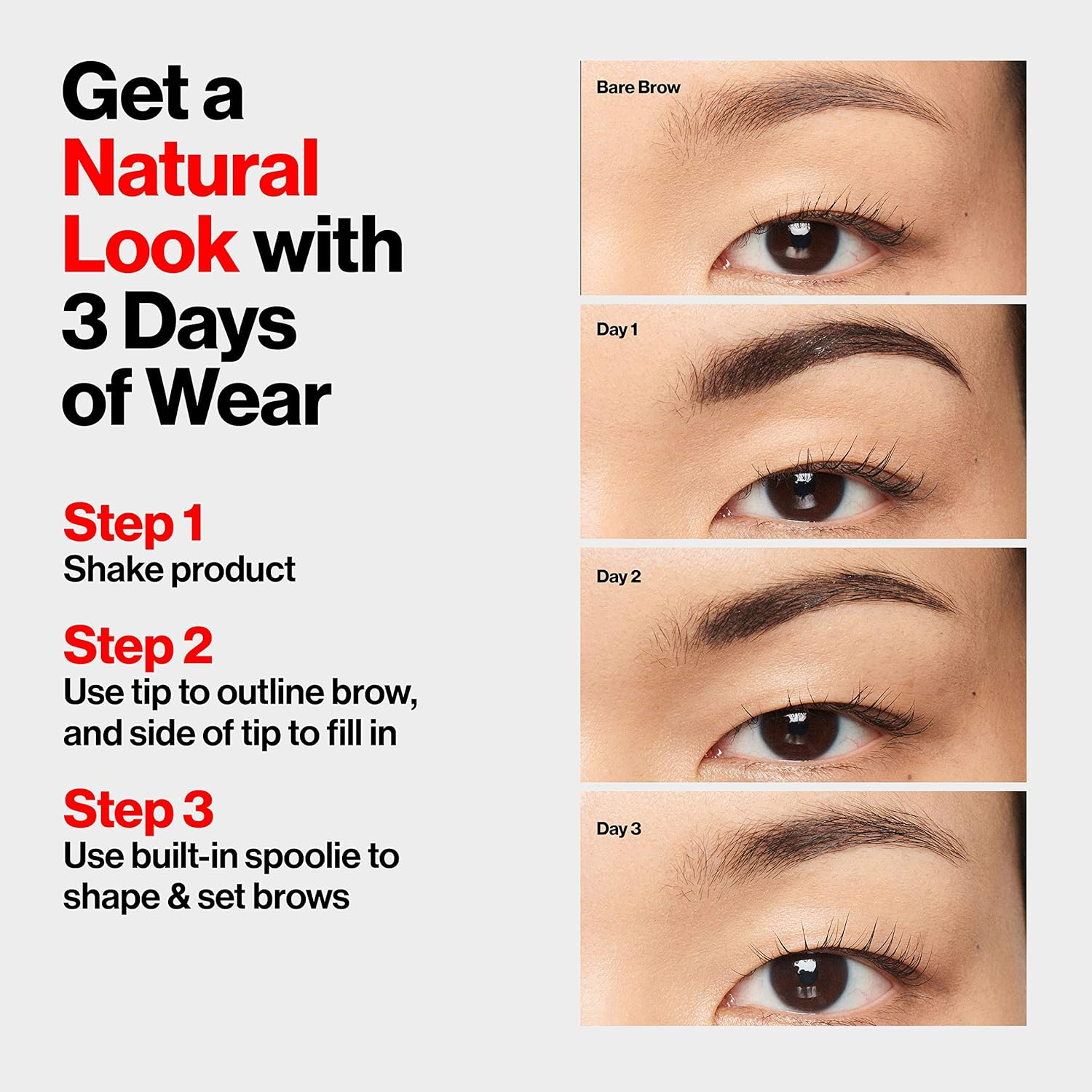 Revlon Colorstay Semi-Permanent Brow Ink 2.8 Ml, No. 352 Soft Brown Ink image number 4