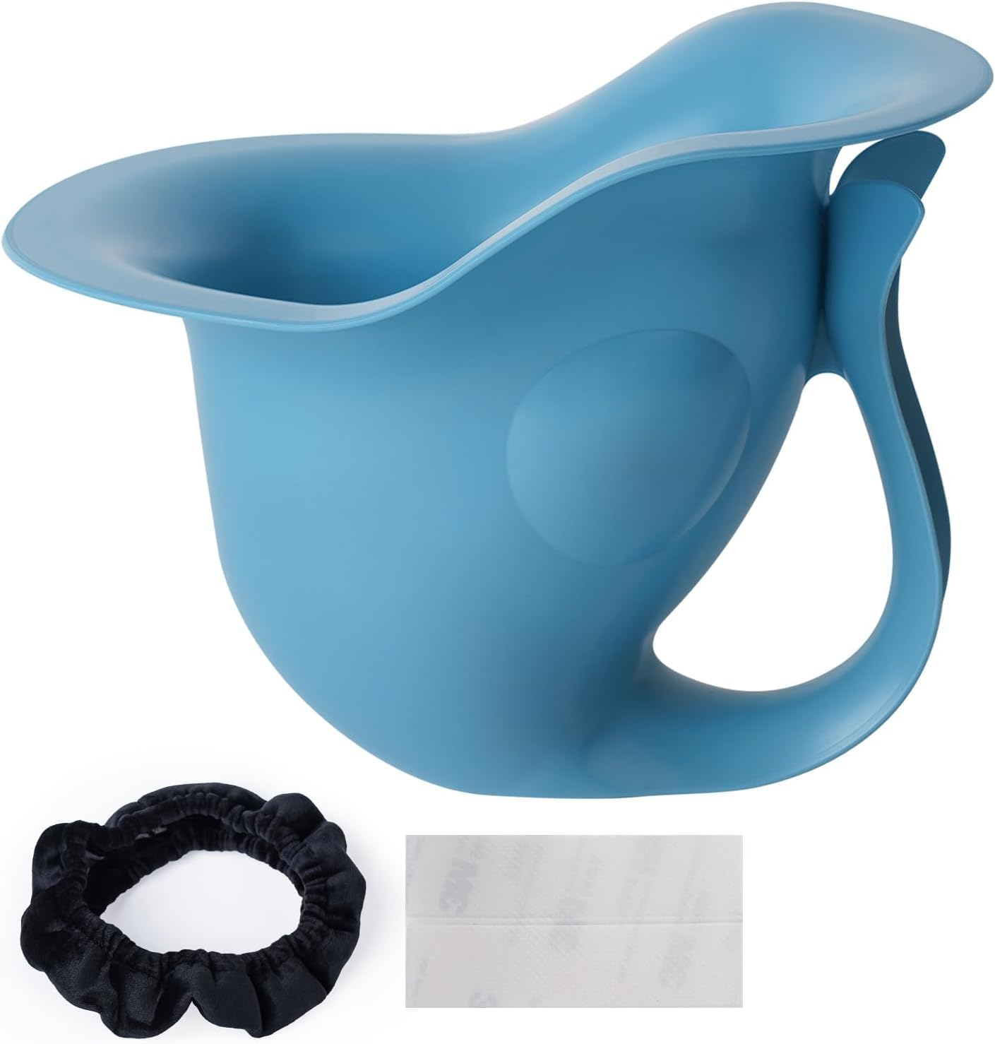 Newborn Baby Potty- the Diaper-Free Solution for Indoor & Outdoor Elimination Communication; Cute Fish Design (Blue) image number 4