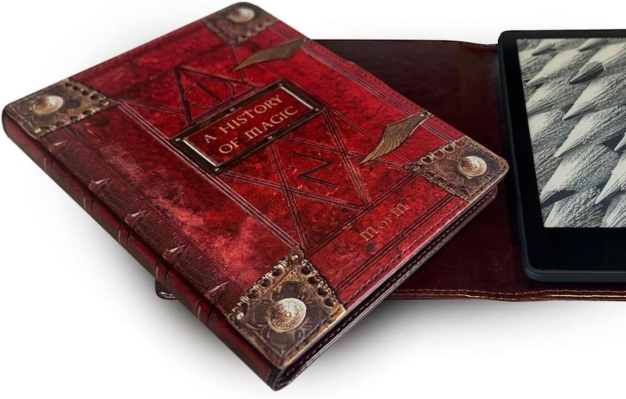 Book Cover for Any Ereader up to 7.5 to 5.1 Inches in Size. Fits Any E-Book Reader Including Kobo, Nook, Kindle, Paperwhite, Colorsoft, Sony, Storytel and More. (Old Brown) image number 6