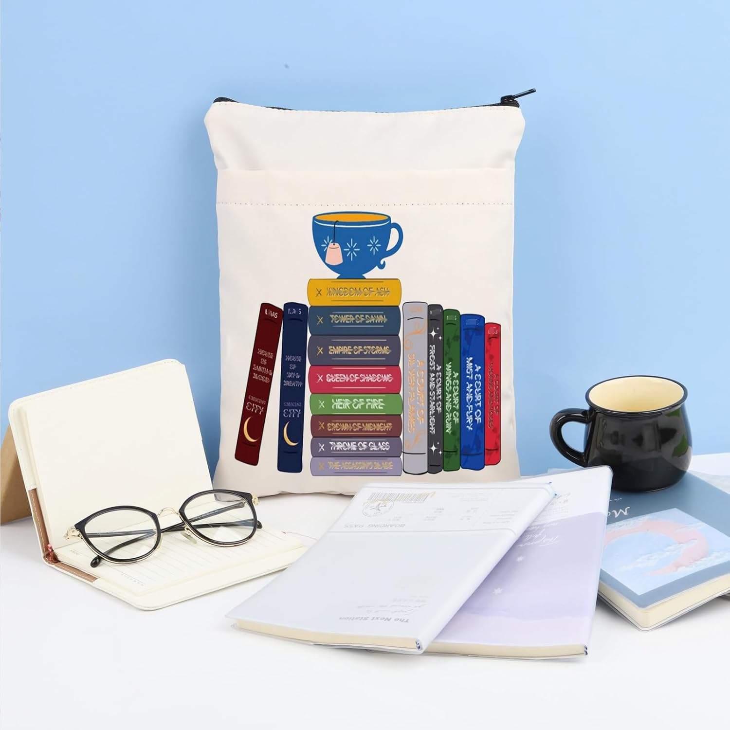 KEYCHIN Velaris City of Starlight Novel Inspired Book Sleeve Booktok Bookbestie Gift Novel Series Book Cover Protector for Bookish Bookaholic (Kingdom of BS) image number 3