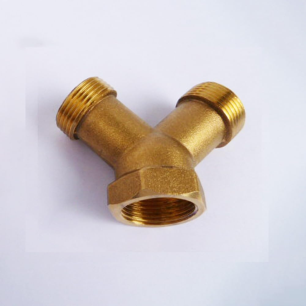 Rustproof Brass Y Piece Plug Thread Tap Adapter High Pressure Washing Machine Accessories Suitable for Garden Systems image number 6