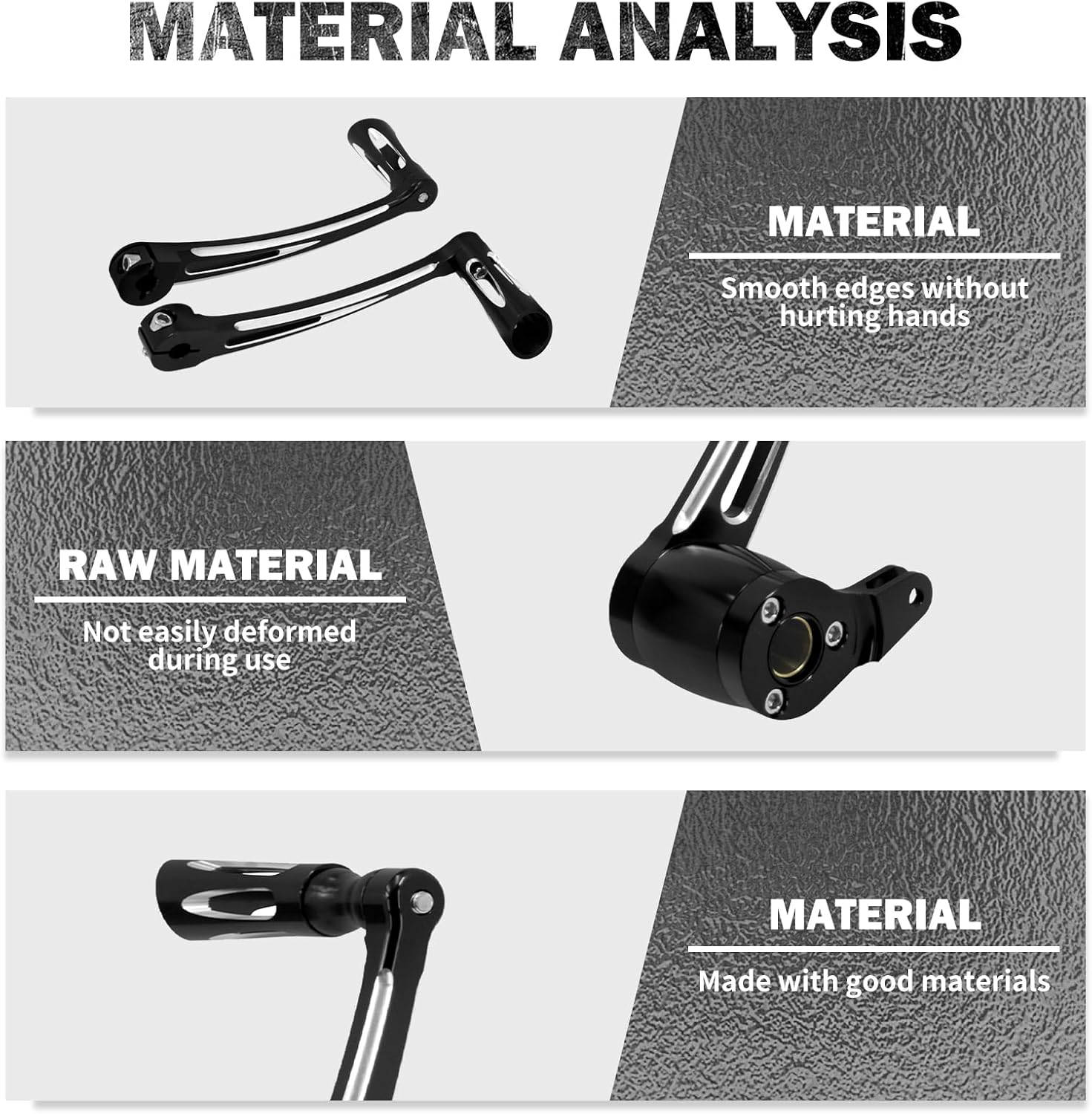 HDBUBALUS Motorcycle Brake Arm Pedal Front Rear Shift Levers Shifter Pegs Fit for Harley Touring Road Street Electra Glide 2014-2025 image number 1