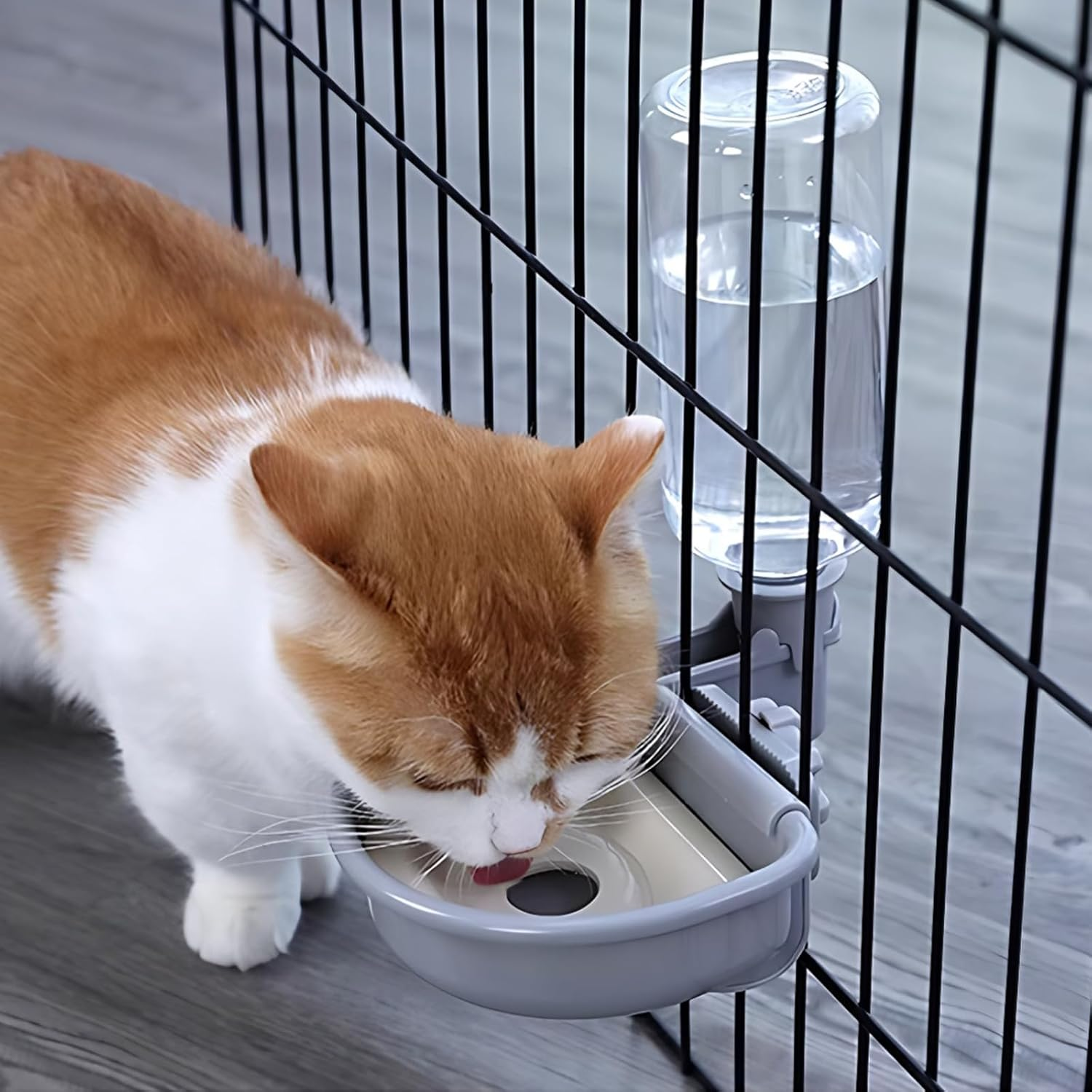 Pet Water Dispenser, Water Bottle for Dog Cages, 480 Ml Dog Drinking Bottle, Pet Drinking Fountain, Automatic Water Bowl for Cat Dog Rabbit Animal (Blue) image number 2