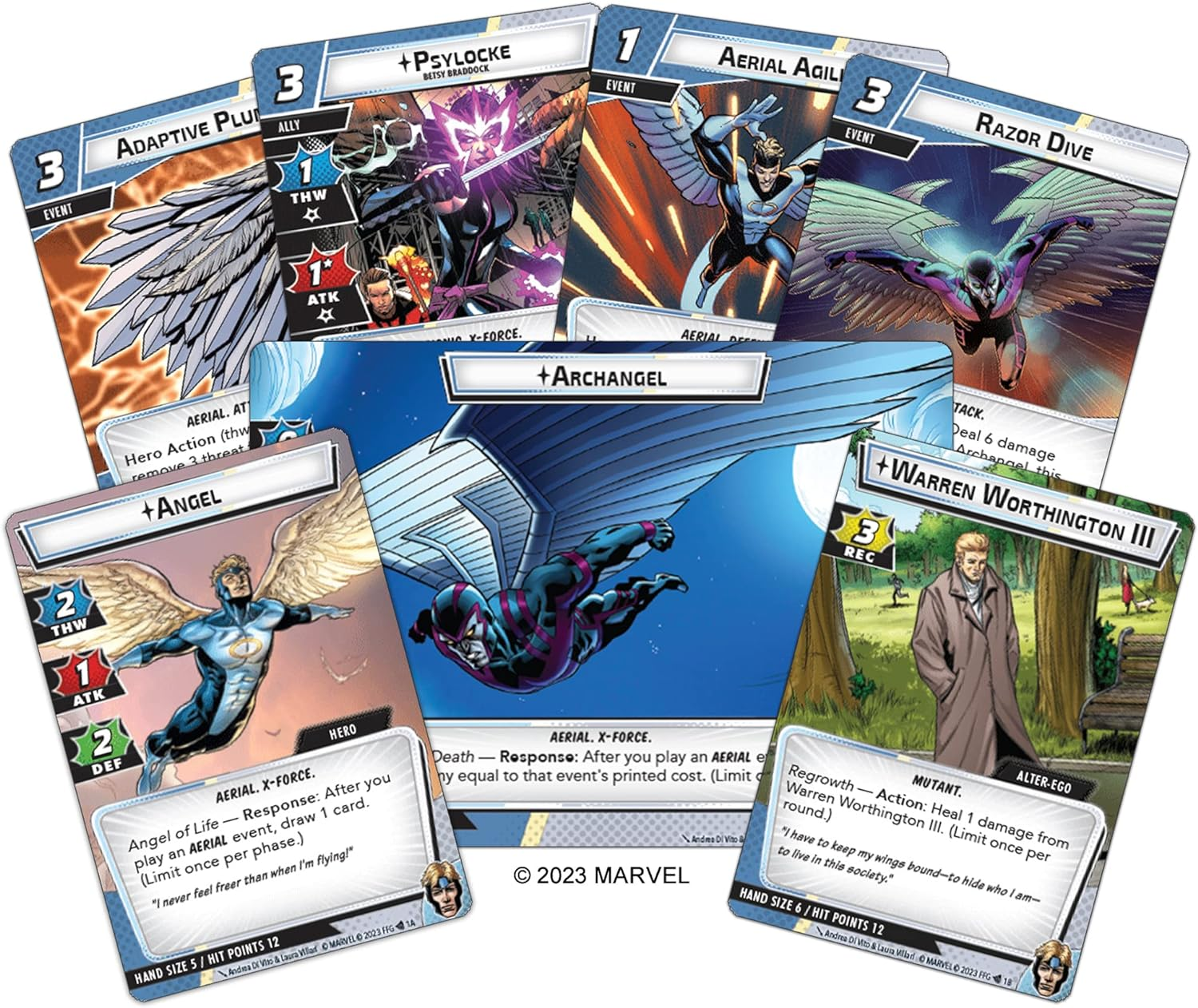 Asmodee North America Marvel Champions LCG Angel the Card Game image number 1