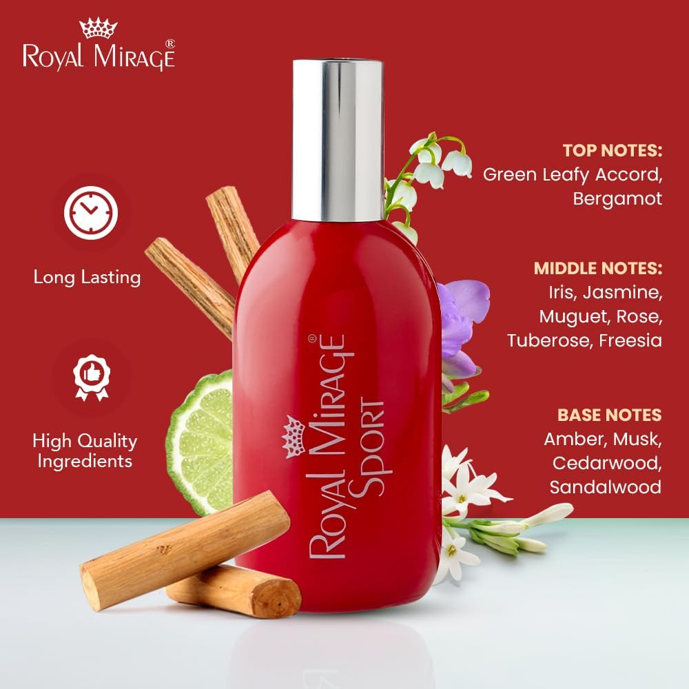 Royal Mirage Sport Eau De Cologne Spray for Unisex 120 Ml image number 4