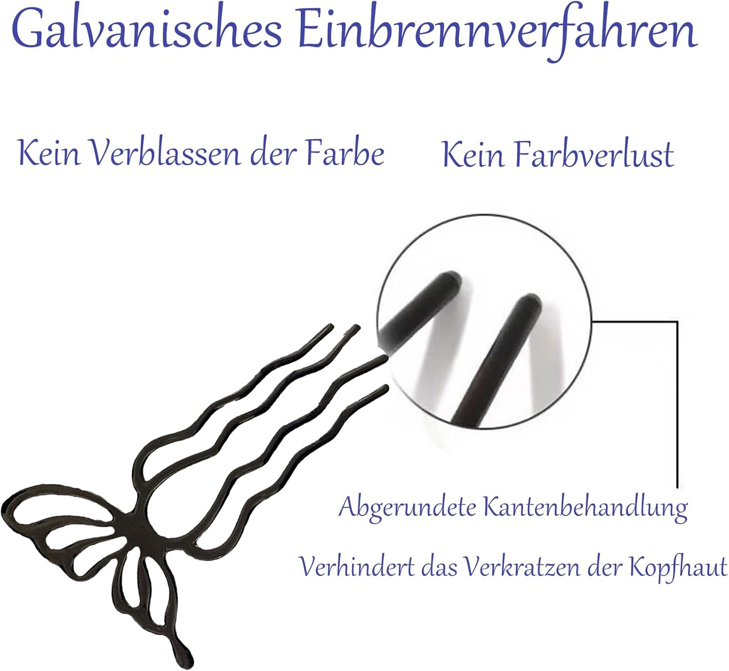 CALLYSONIC Hair Combs for Clip In image number 6