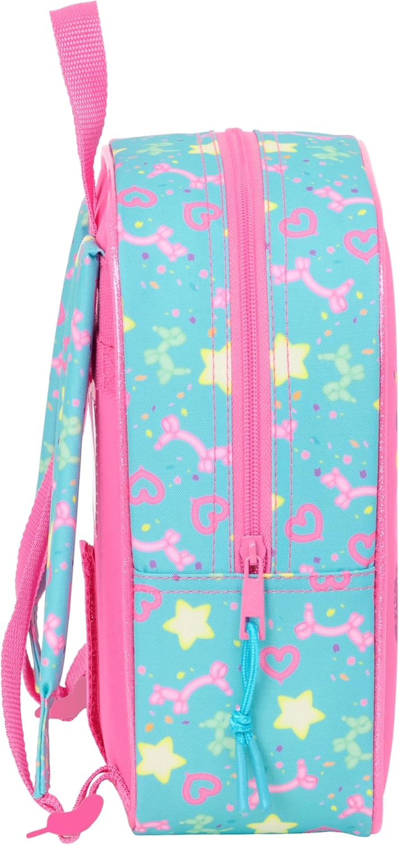 Safta GABBY'S DOLLHOUSE CONFETTI Children'S Backpack School Backpack Adaptable to Prams Ideal for Nurseries Comfortable and Versatile Quality and Resilience 22 X 10 X 27 Cm Pink/Turquoise, Pink