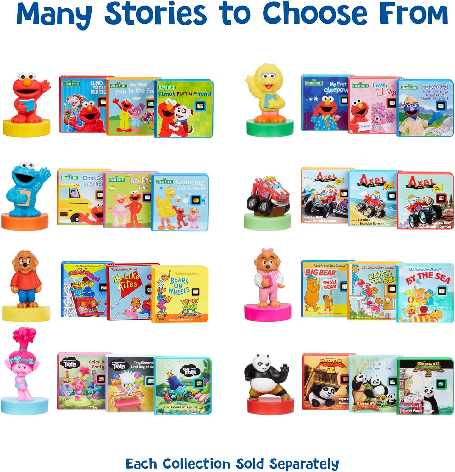 Little Tikes Story Dream Machine Sesame Street Cookie Monster & Friends Story Collection, Storytime, Books, Audio Play Character, Gift and Toy for Toddlers and Kids Girls Boys Ages 3+ image number 6