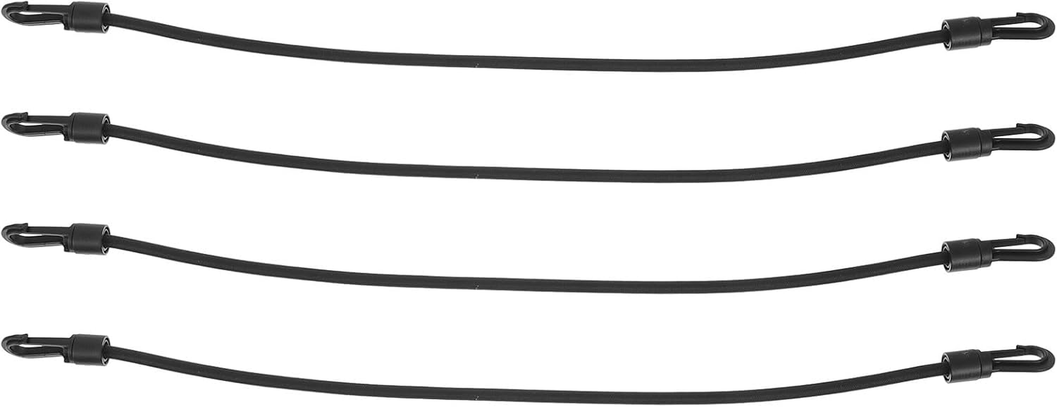 ZUNOXAZ 4 Pcs Elastic Bungee Lashing Straps with Hooks for Luggage Cargo Fastening, Adjustable Rubber Binding Belts for Travel and Camping Gear image number 6