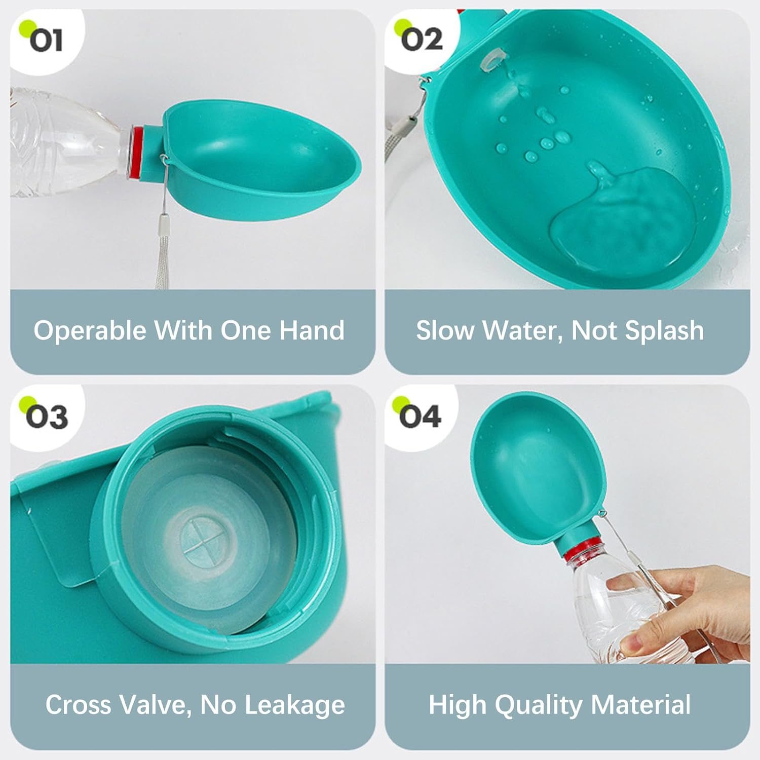 Pet Water Bottle, Pet Water Bottle, Dog Water Bottle, Water Bottle for Pets, for Dogs, Cats, Outdoor Walks, Hiking (Water Bottle Not Included)