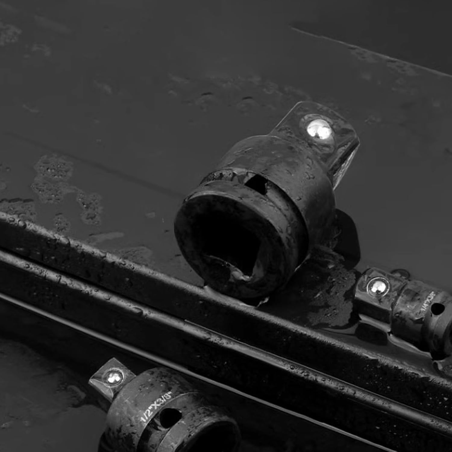 SENRISE Impact Adaptor 1" to 1/2" Air Impact Sleeve Drive Pneumatic Reducer Converter Impact Tool for Impact Driver Conversions, Ratchet Wrenches (Pack of 1) image number 6