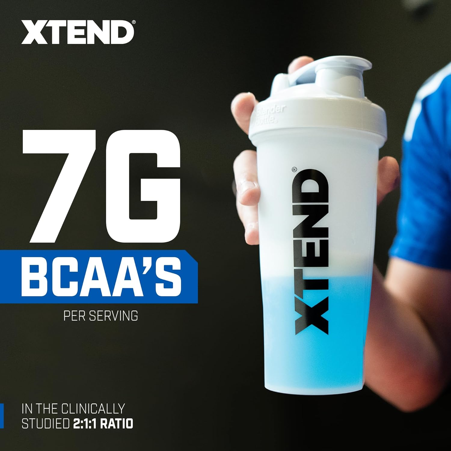 Scivation Xtend Hydrasport BCAA Powder, Branched Chain Amino Acids, Bcaas, Zero Sugar Electrolyte Drink Powder + Hydration, Blue Raspberry, 30 Servings image number 4