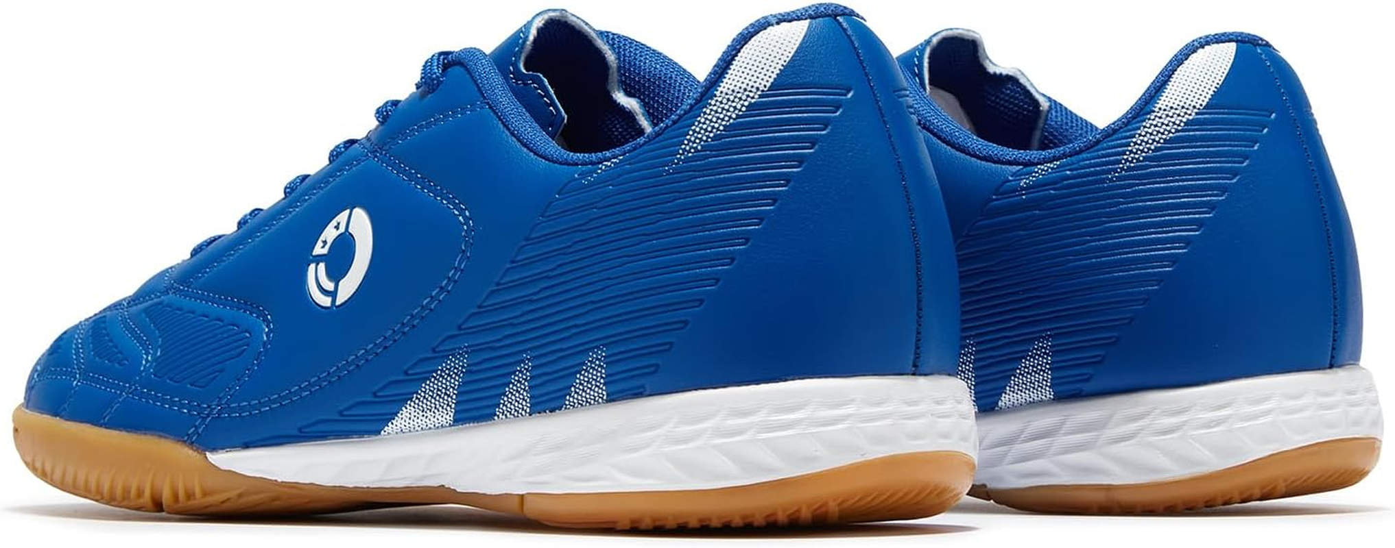 Men'S Indoor Football Shoes Adult Trainer Rubber Futsal Shoes for Athletic Flat Outsole Gym Training Sneaker