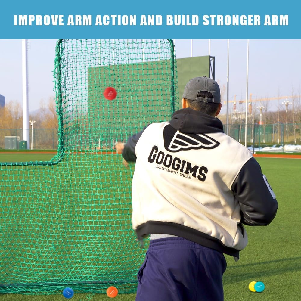 Sunnordic 6/9 Pack Seams Plyometric Weighted Baseball Set (3.5-16/35/53/70 Oz) - Variable Weight Plyo Baseballs for Improved Power & Pitching Training - for All Skill Levels image number 6