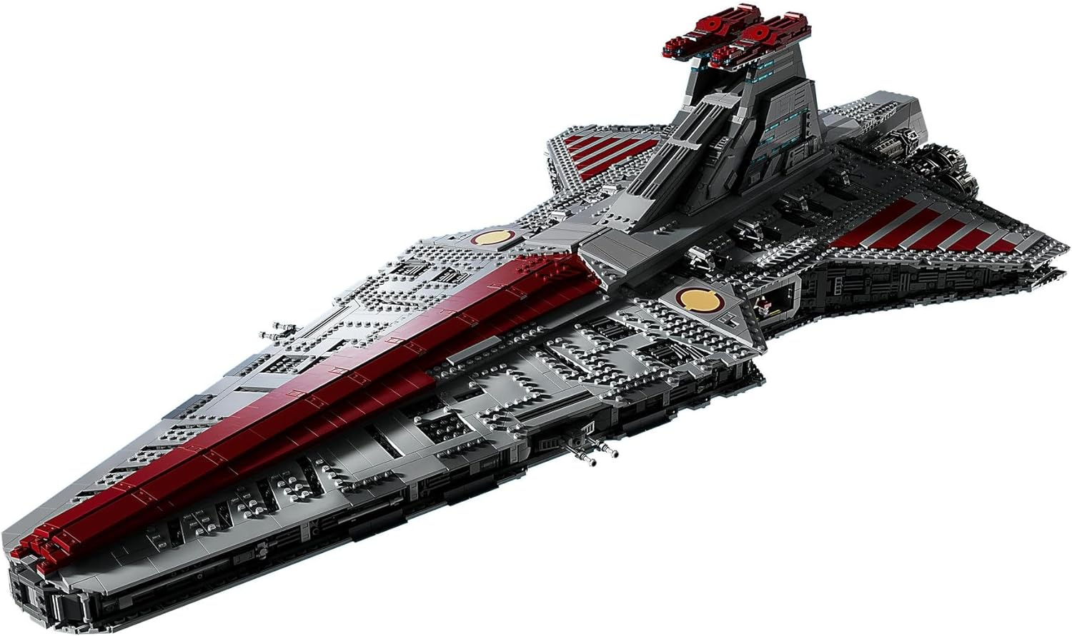 LEGO&reg; Star Wars&trade; Venator-Class Republic Attack Cruiser&trade; (5374 Pcs) Collectible Vehicle Model Kit the Clone Wars UCS Set for Adults with 2 Minifigures Incl. Captain Rex Ultimate Collector Series 75367 image number 4