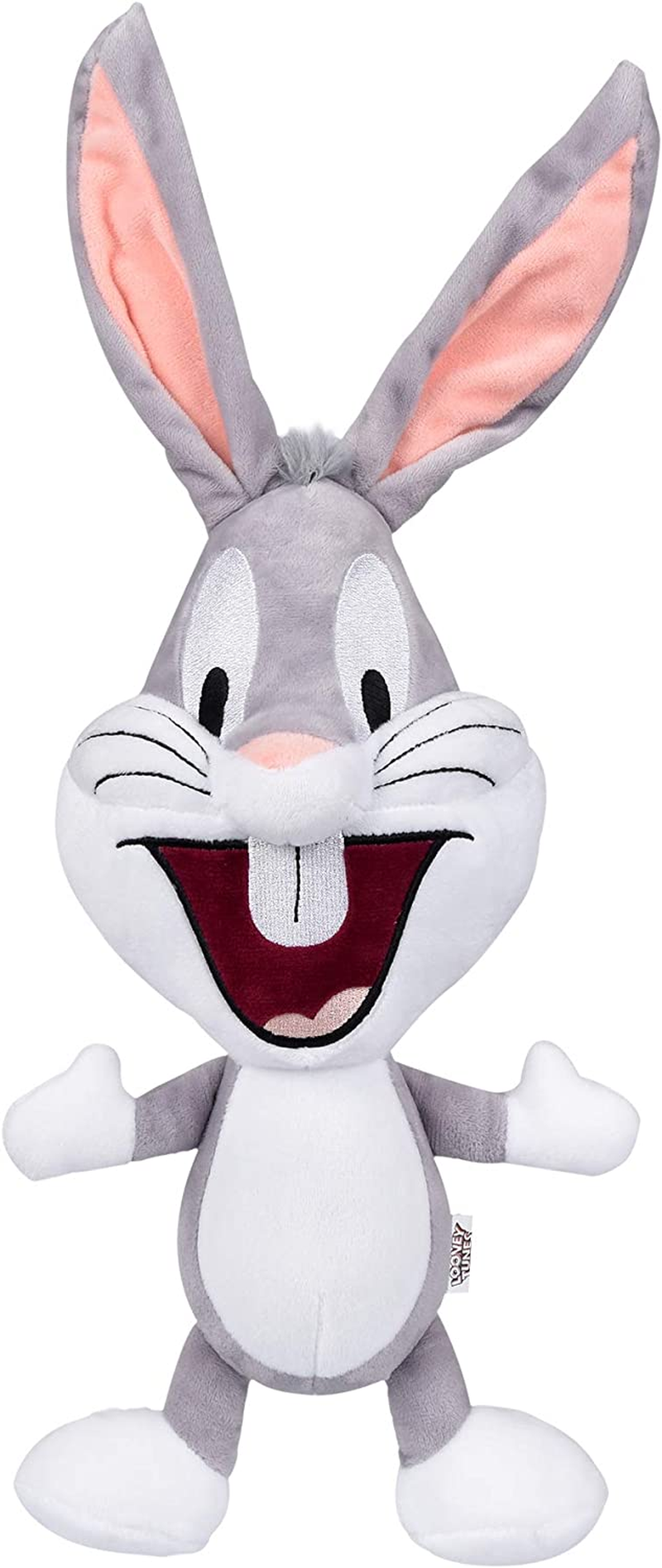 LOONEY TUNES for Pets Bugs Bunny Big Head Plush Dog Toy | Stuffed Animal for Dogs, Plush Figure Dog Chew Toy, Officially Licensed from Warner Bros - 12 Inch Jumbo Size Dog Toy image number 1