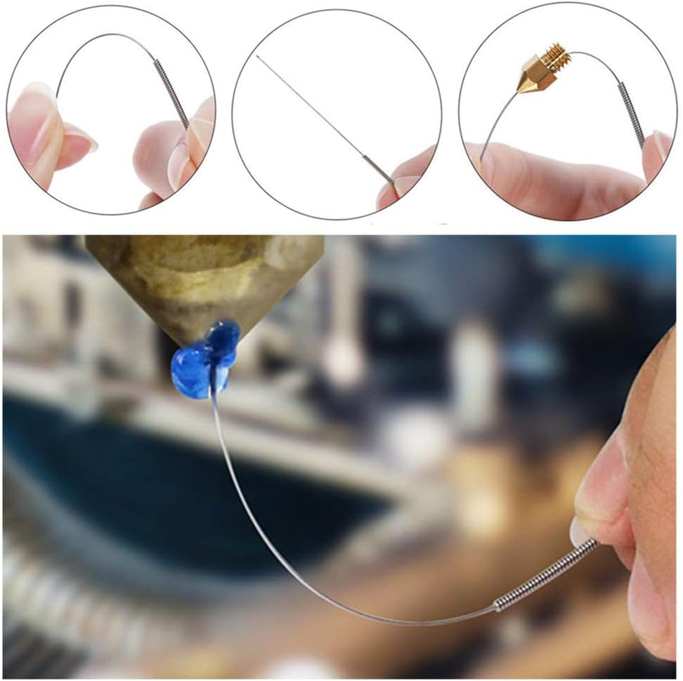 Wanfoou 60 Pcs 3D Printer Nozzle Cleaning Kit - 0.15/0.2/0.25/0.3/0.35/0.4Mm Stainless Steel Needles for 3D Printing image number 1