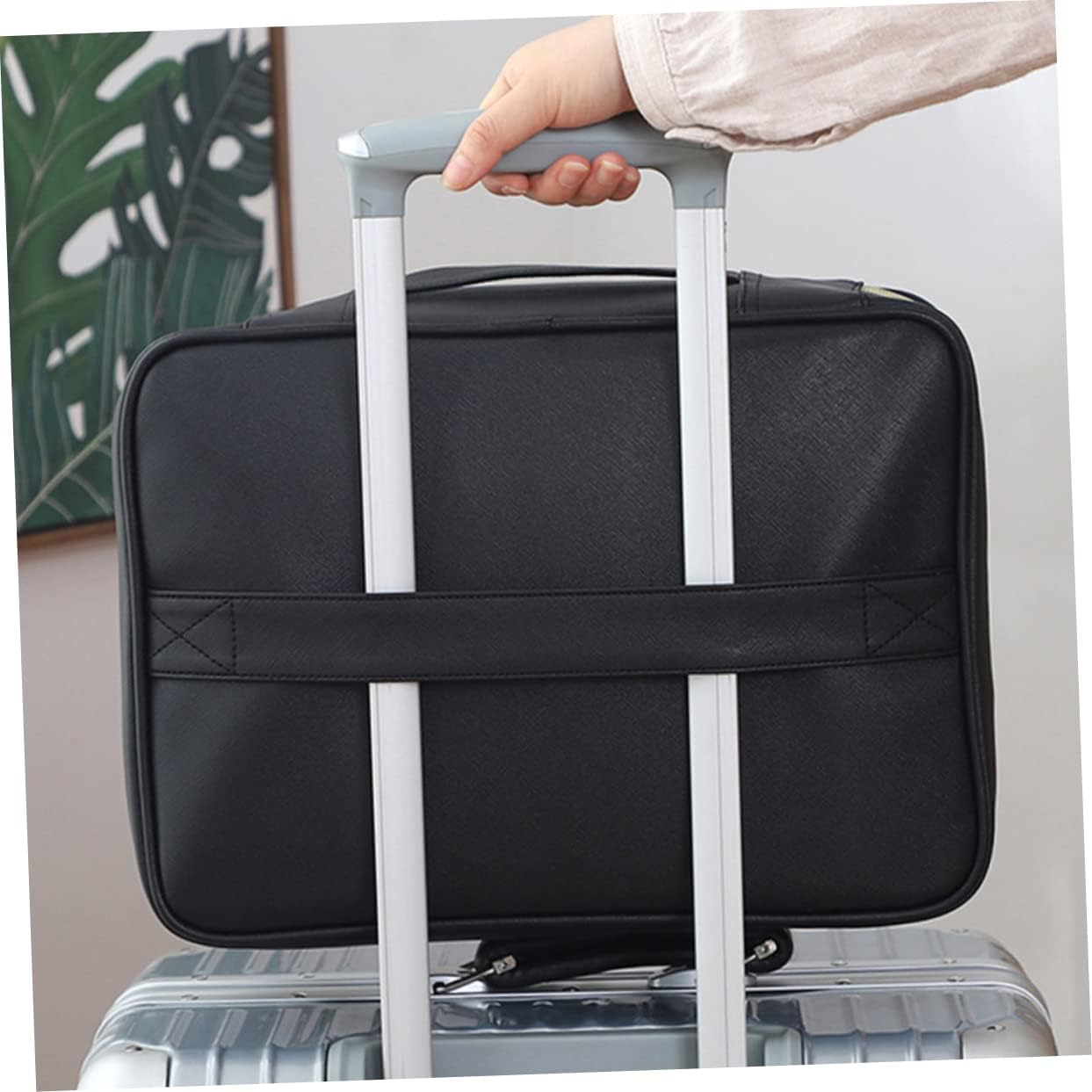 WRITWAA Fireproof Certificate Document Holder Fireproof Money Safe Document Bag Portable File Folder image number 3