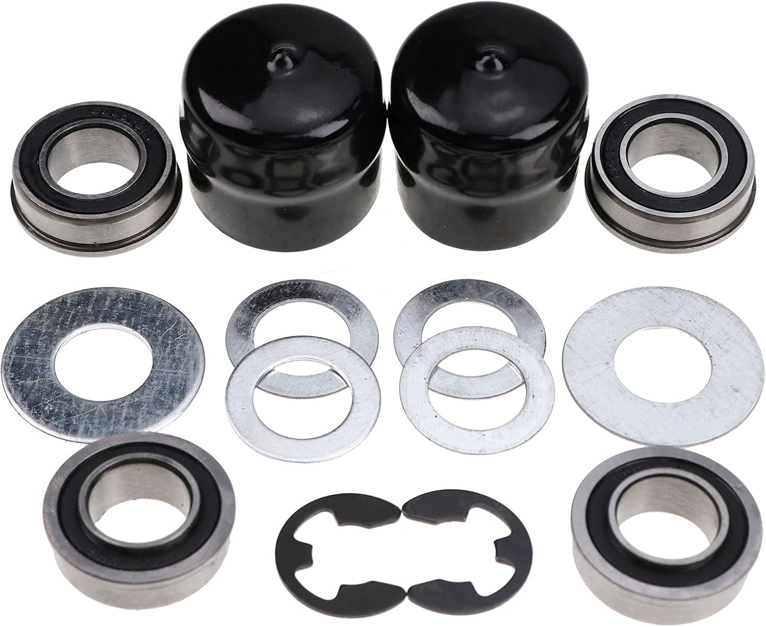 DVPARTS Front Wheel Bearing Bushing to Bearing Conversion Kit 532124959 124959 for Husqvarna, AYP, Poulan, Jonsered, Craftsman image number 5