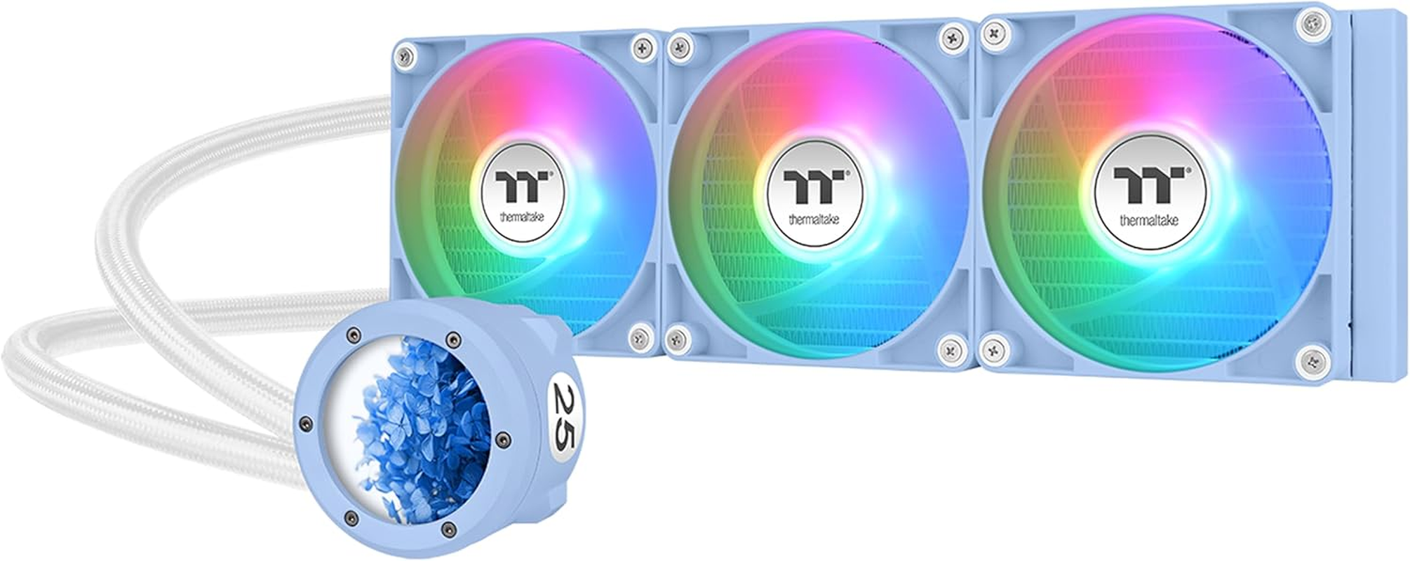 Thermaltake TH280 V2 ARGB Sync Edition AIO Liquid CPU Cooler Snow Edition, CL-W377-PL14SW-A
