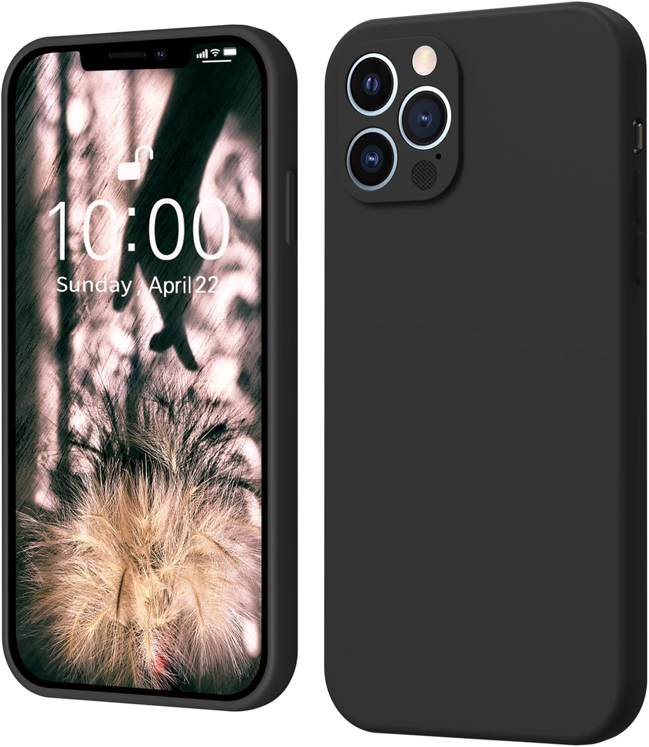 Iphone 12 Pro Max Case, Silicone Case, Iphone 12 Pro Max, Ultra Thin Slim with Microfibre, Scratch-Resistant All-Round Protective Case for Iphone 12 Pro Max, 6.7 Inches, Purple