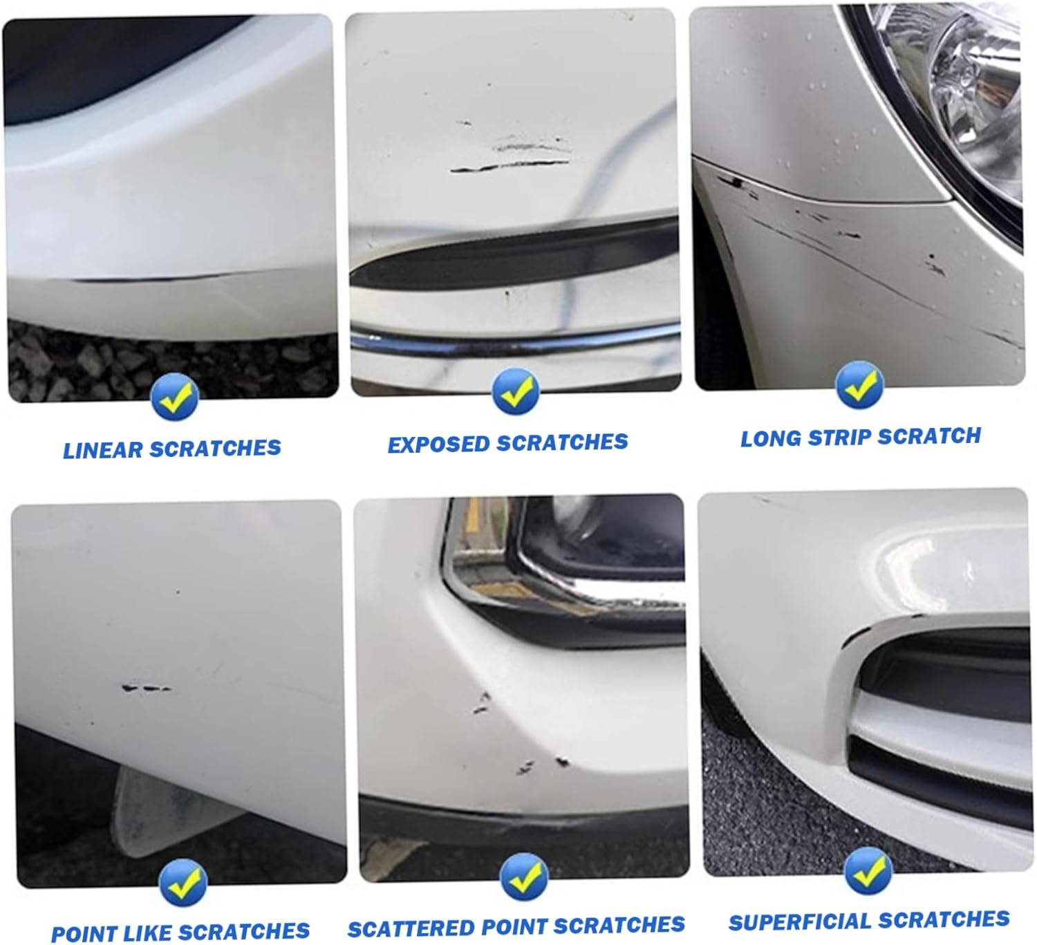 Touch up Paint for Cars, 2PCS Two-In-One Car Touch up Paint, Quick & Easy Solution to Repair Car Pen for SUV, Truck, RV Scratches, Grey-