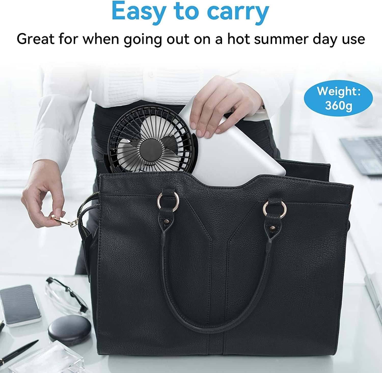 Stroller Fan Clip on Baby 5200Mah Portable Fan Rechargeable Battery Operated Fan Mini Handheld Car Seat Fan Small USB Desk Personal Fan for Stroller Accessories/Crib/Home Office/Traveling/ Bbq/Gym image number 3