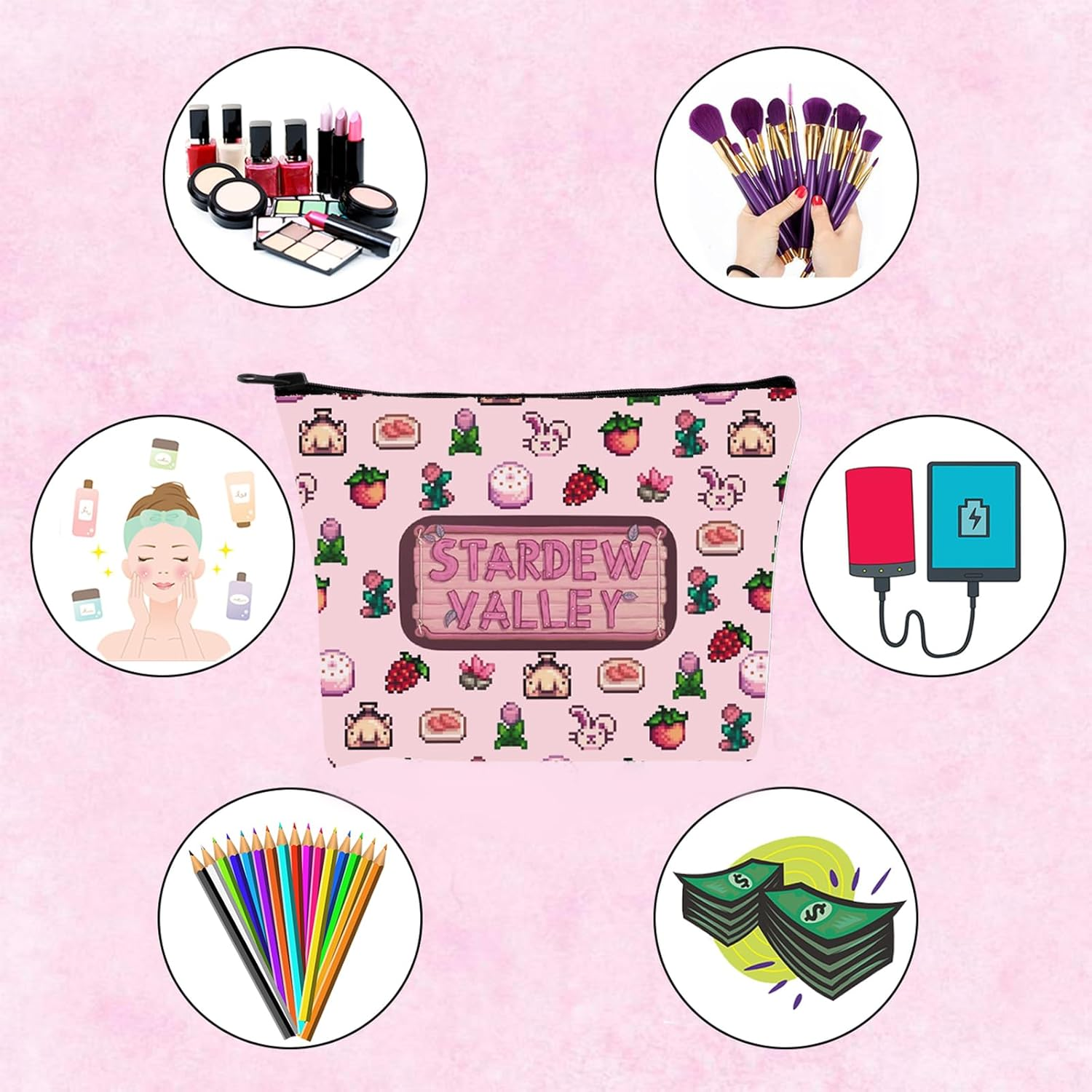 Trendy Gaming Gift Video Game Gift Stardew Gift for Gamers Gaming Gift for Women Sister, Valley Bag Uk, BAG image number 3