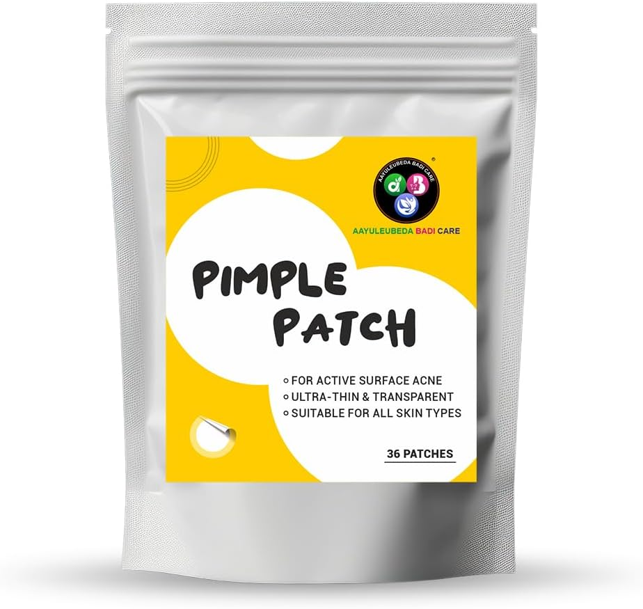 ABC Acne Pimple Patch for Face (36 Dots) | Waterproof Patches for Active Acne | Absorbs Pimple Overnight and Reduces Excess Oil | Facial Patches with 100% Hydrocolloid image number 3