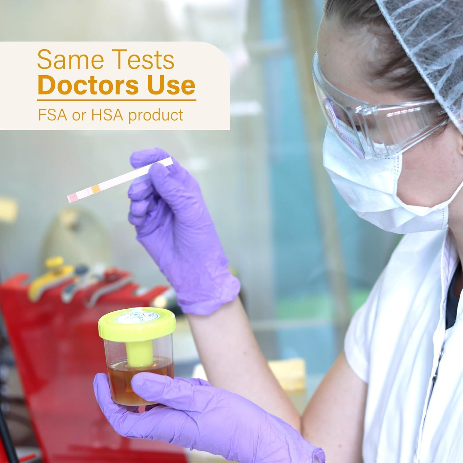 Uti Test Strips,100 Strips 3-In-1 Urinary Home Testing Kit, Fast and Accurately Reads Leukocytes, Nitrites, PH, Simple at Home Urine Test Strips image number 2