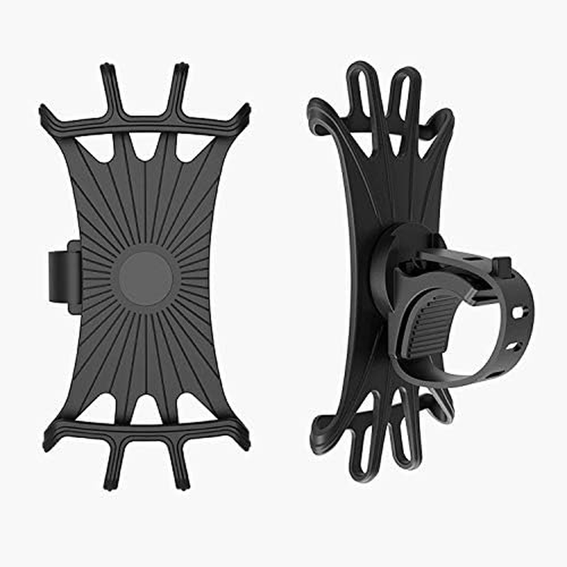 Bike Phone Mount, Silicone Bicycle Phone Holder, 360&deg; Adjustable, Face & Touch ID, Universal Motorcycle Phone Mount for All Phones image number 1