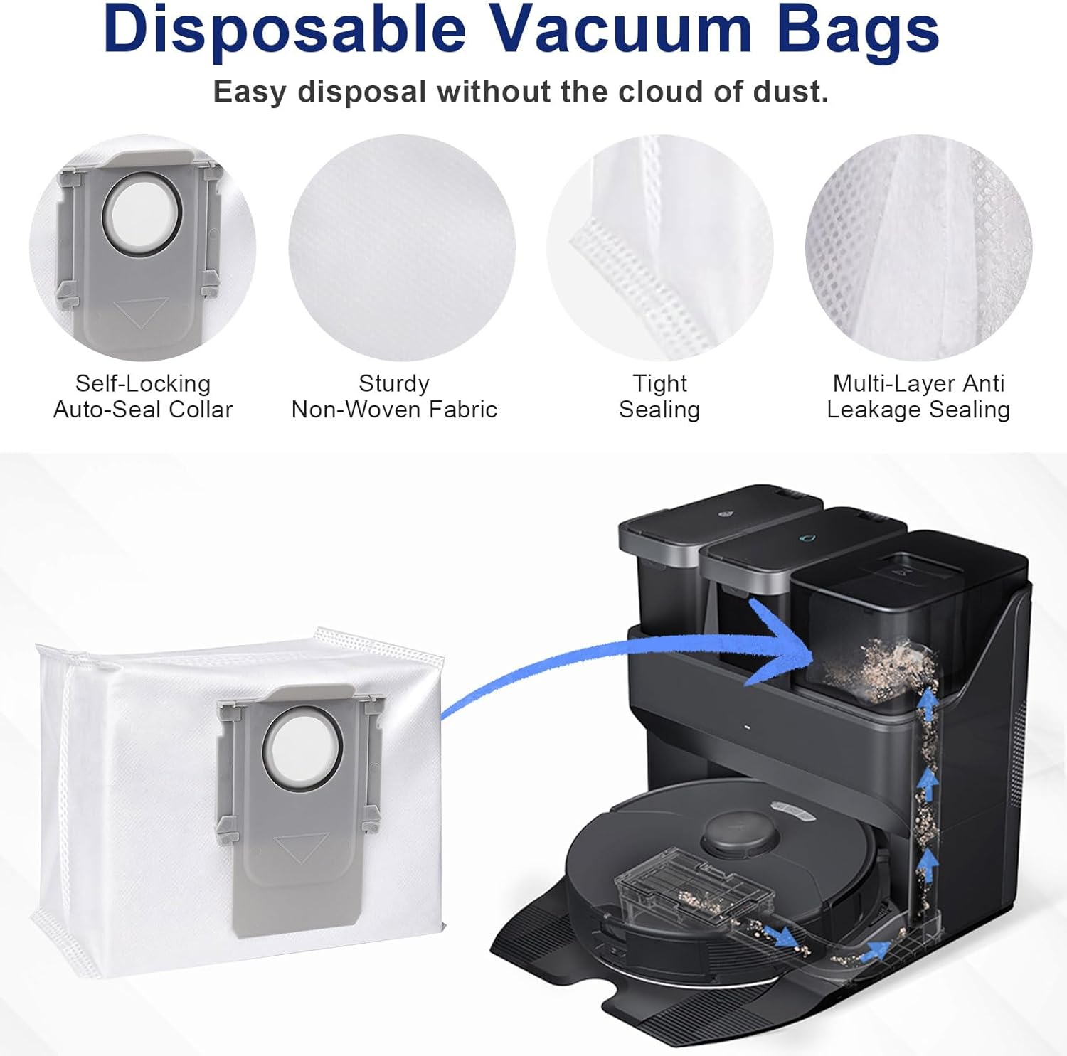 Feilifan Accessories Kit for Roborock S7 Maxv Ultra/ S7 Max Ultra Robot Vacuum Cleaner, 25 Pcs image number 5