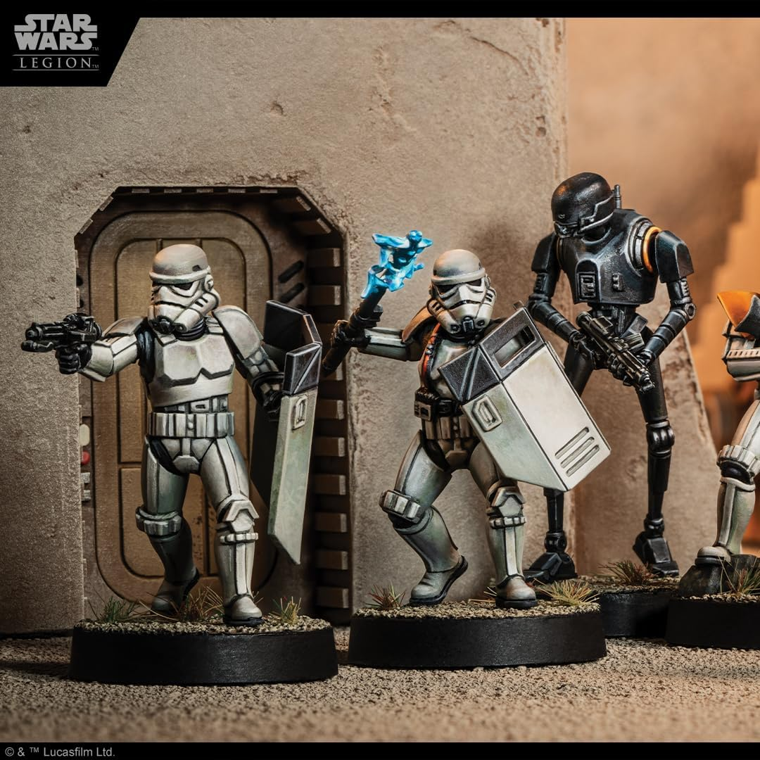 Atomic Mass Games Star Wars Legion Imperial Riot Control Squad Unit Expansion Board Game - 7 Miniatures, 1 Unit Card, 2 Upgrade Cards, 27Mm Bases, Punch Sheet Components - Age 14+ image number 5