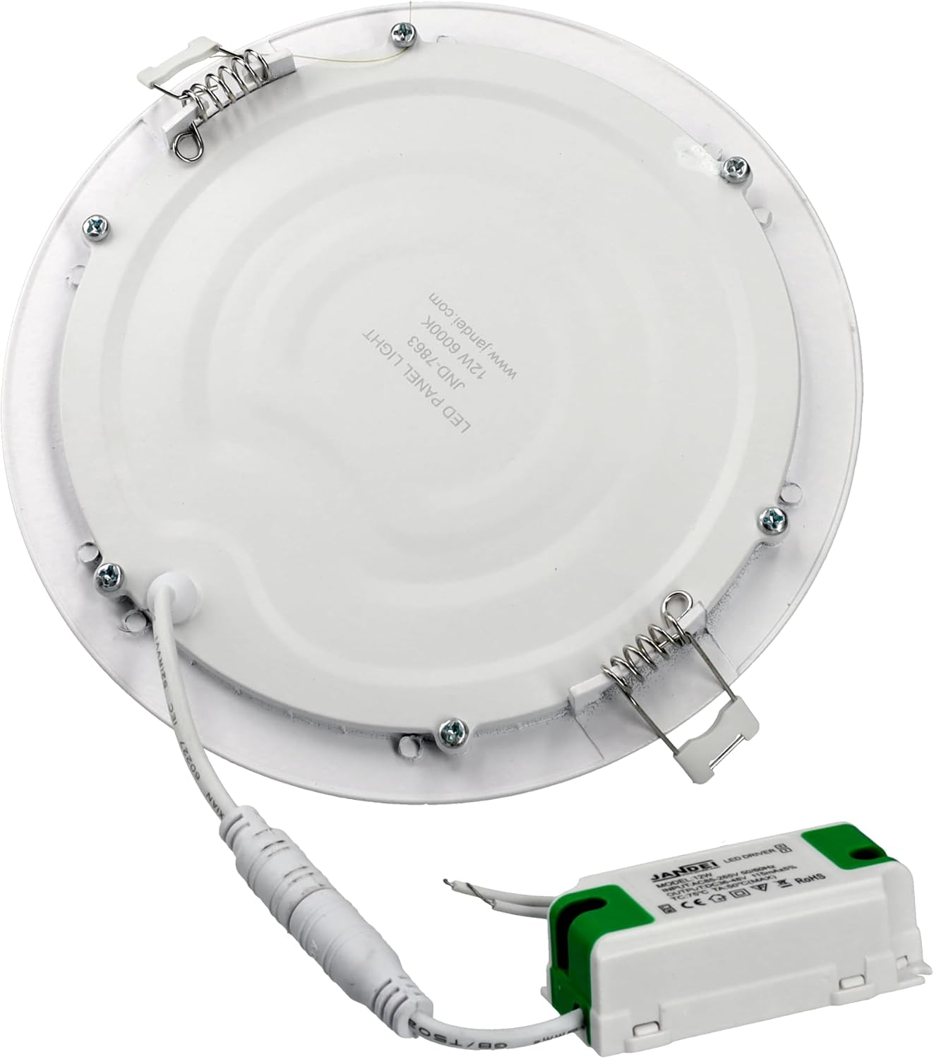 JANDEI - LED Downlight round Extra Flat Panel Lighting 12W 6000K Cool White image number 6