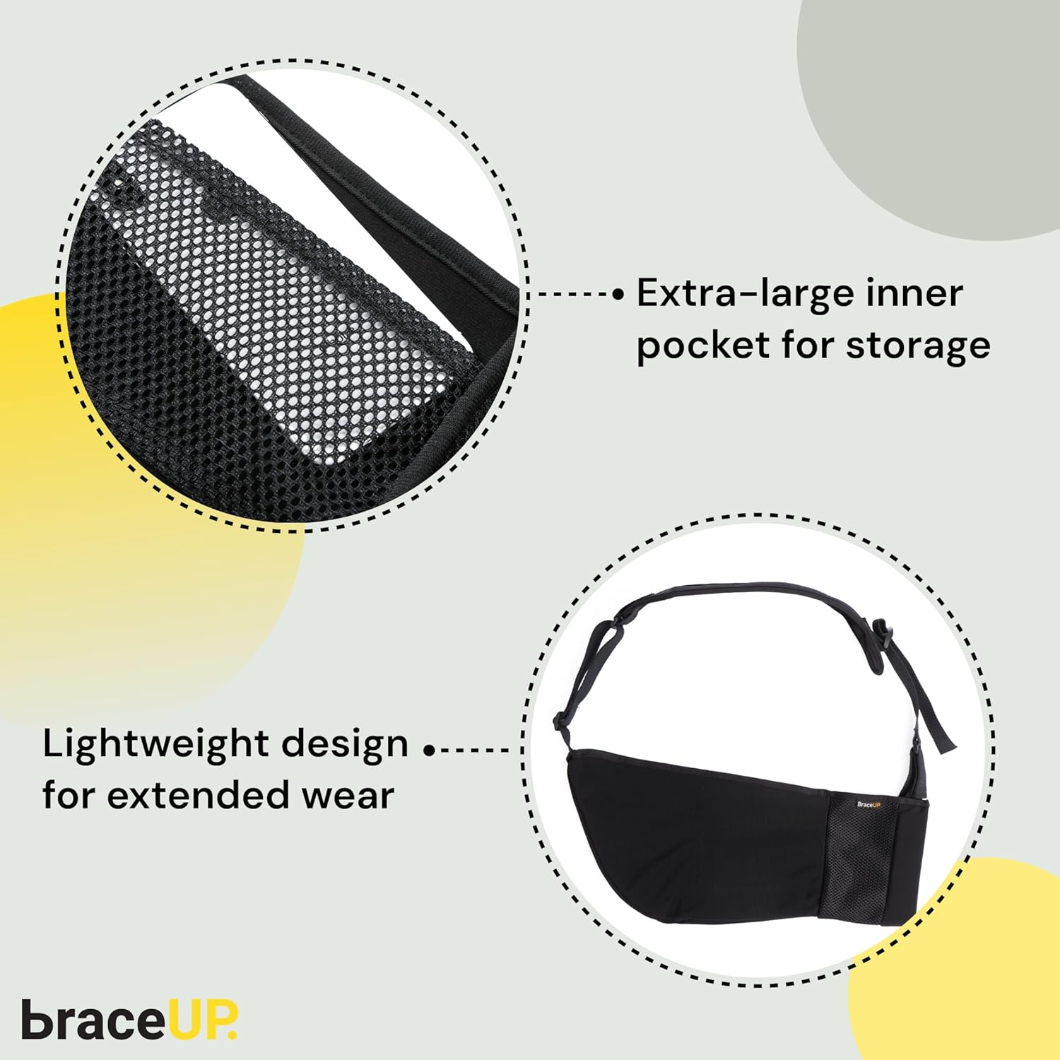 Braceup Arm Sling Adjustable Arm Support for Broken Fractured Arm and Elbow image number 5