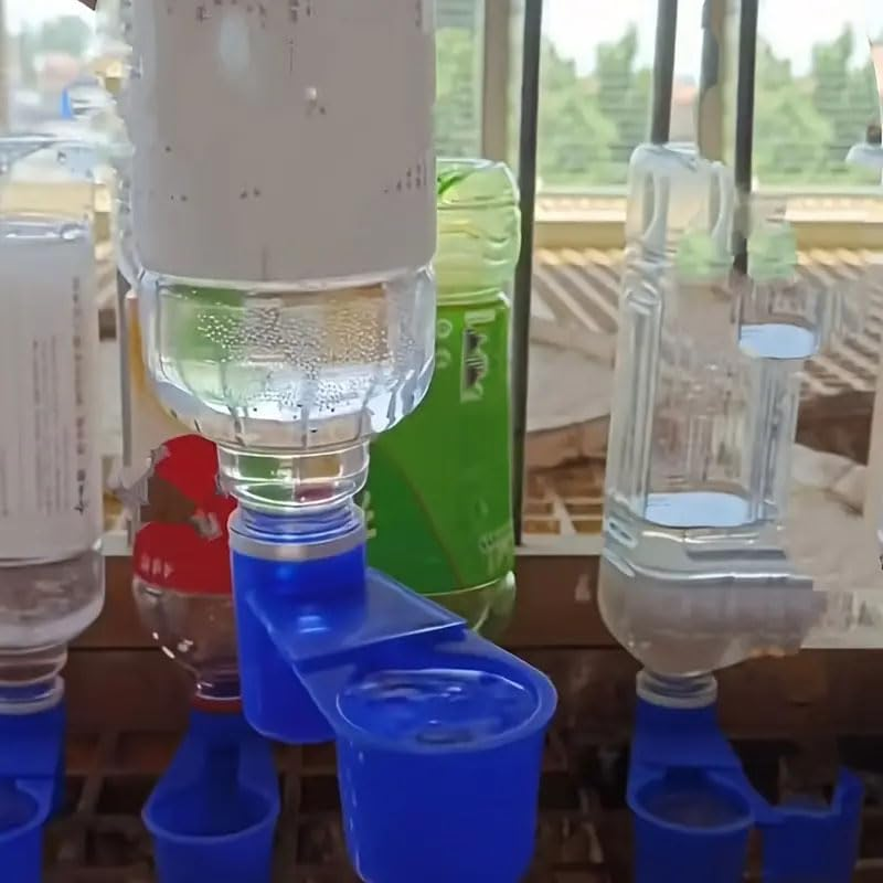 Ximimark 10Pc Bidirectional Water Dispenser, Easy to Clean, Easy to Install, Pet Supplies, Pigeons, Parrots, Bird Drinking Cups (Excluding Water Bottles) image number 1