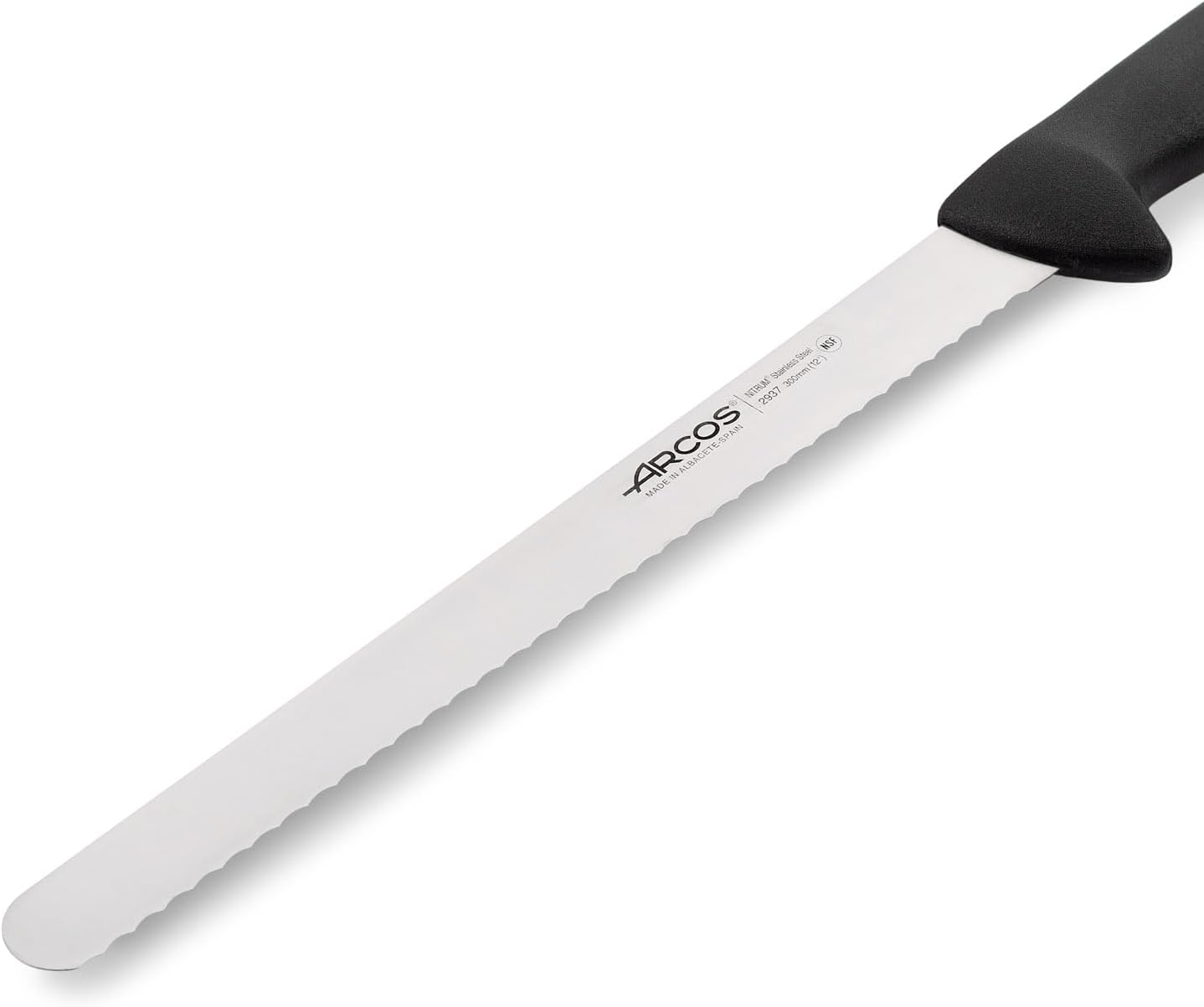 Arcos 2900 Range 12-Inch Pastry Serrated Knife, Black