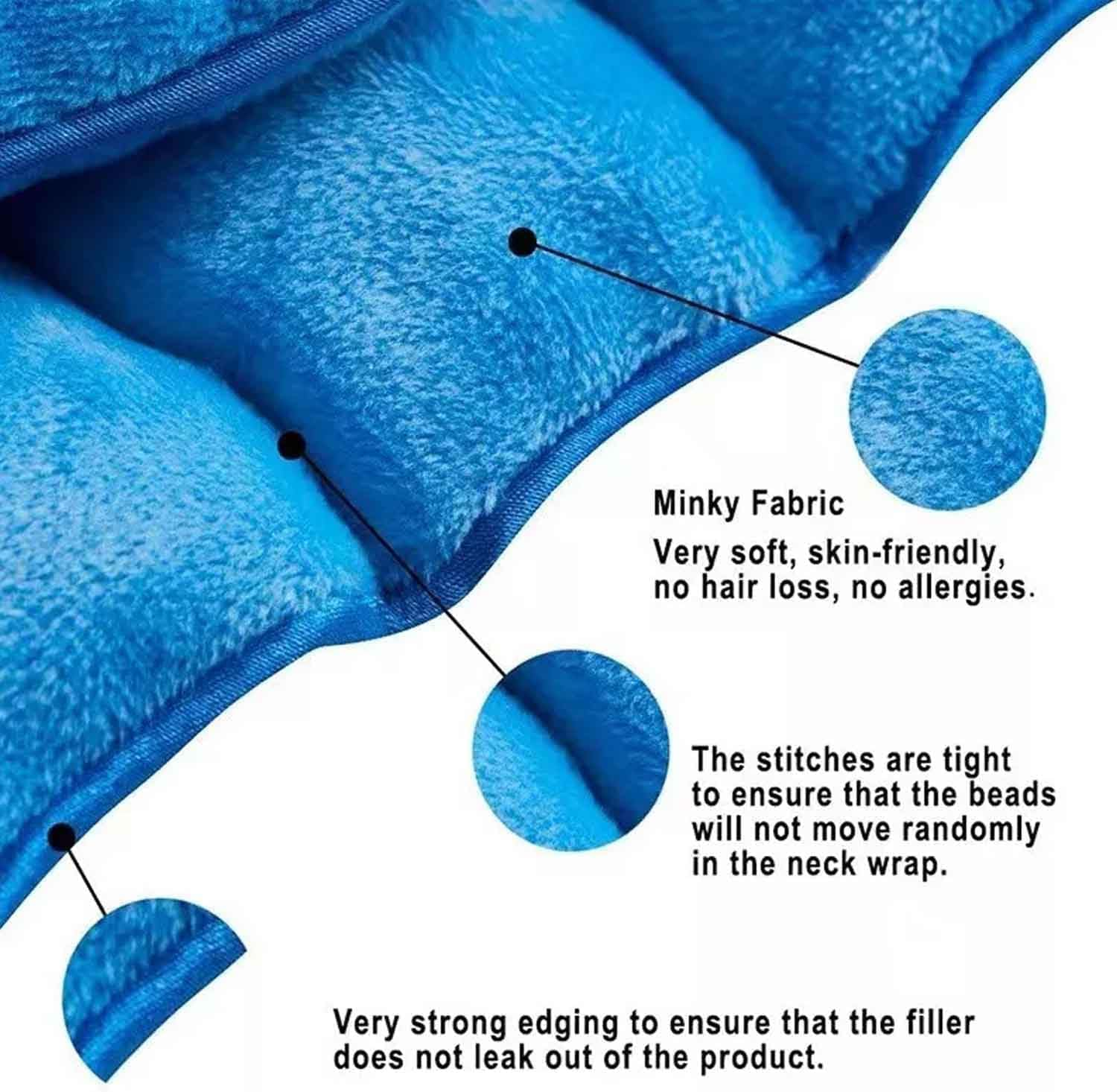 Cold/Hot Heating Pad for Neck and Shoulders, Microwavable Heating Wheat Wrap, Weighted Neck Heat Pack for Muscle Tightness & Stress Relief, Reusable Compress Pack image number 2