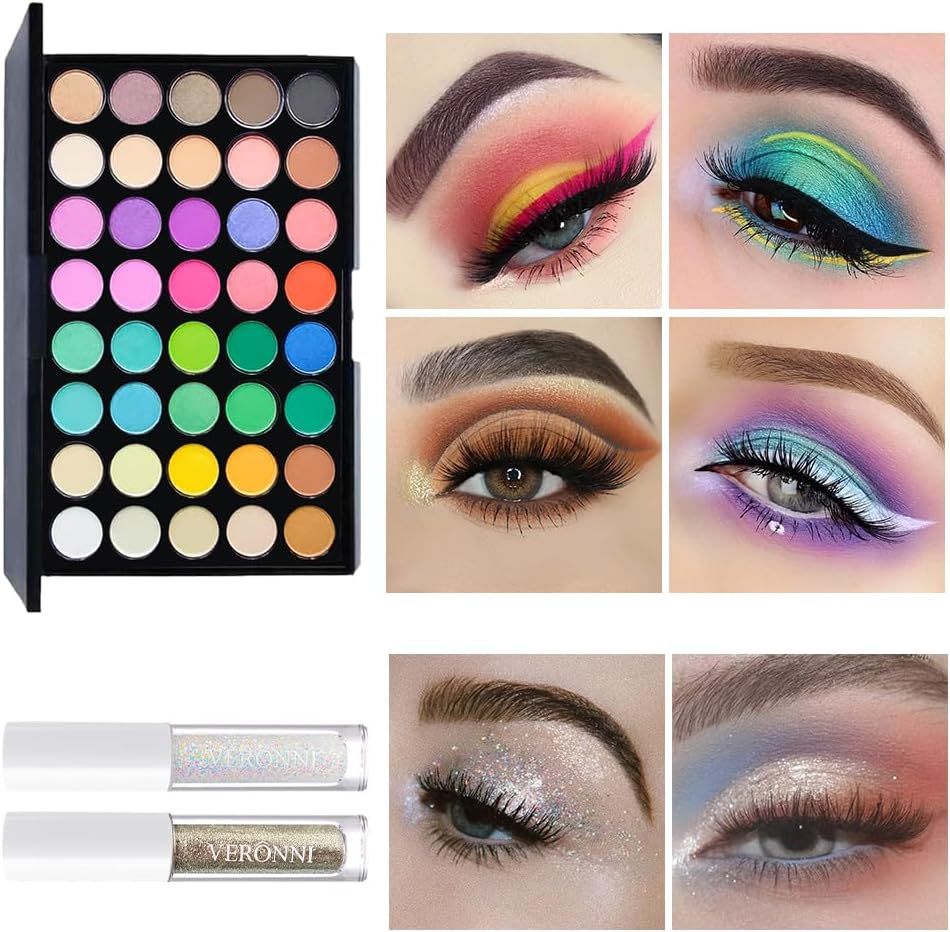 Makeup Kit for Women Full Kit All in One Makeup Kit with Eyeshadow Eyeliner Eyebrow Lip Gloss Face Makeup & Brushes Full Starter Cosmetics Set for Girls & Teens (Set A) image number 5