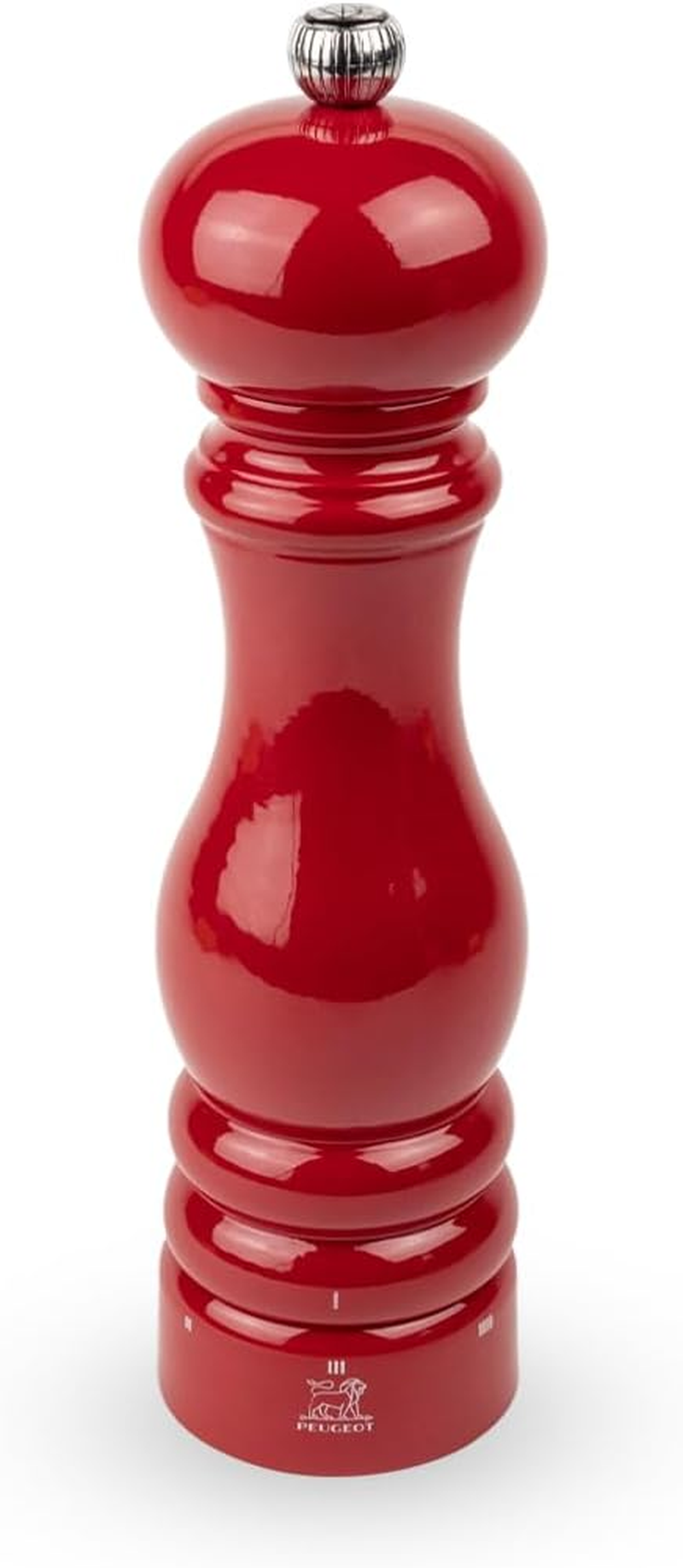 PEUGEOT - Paris U'Select Pepper Mill 22 Cm - 6 Preset Grinding Levels - Made of PEFC Certified Wood - Passion Red Varnished