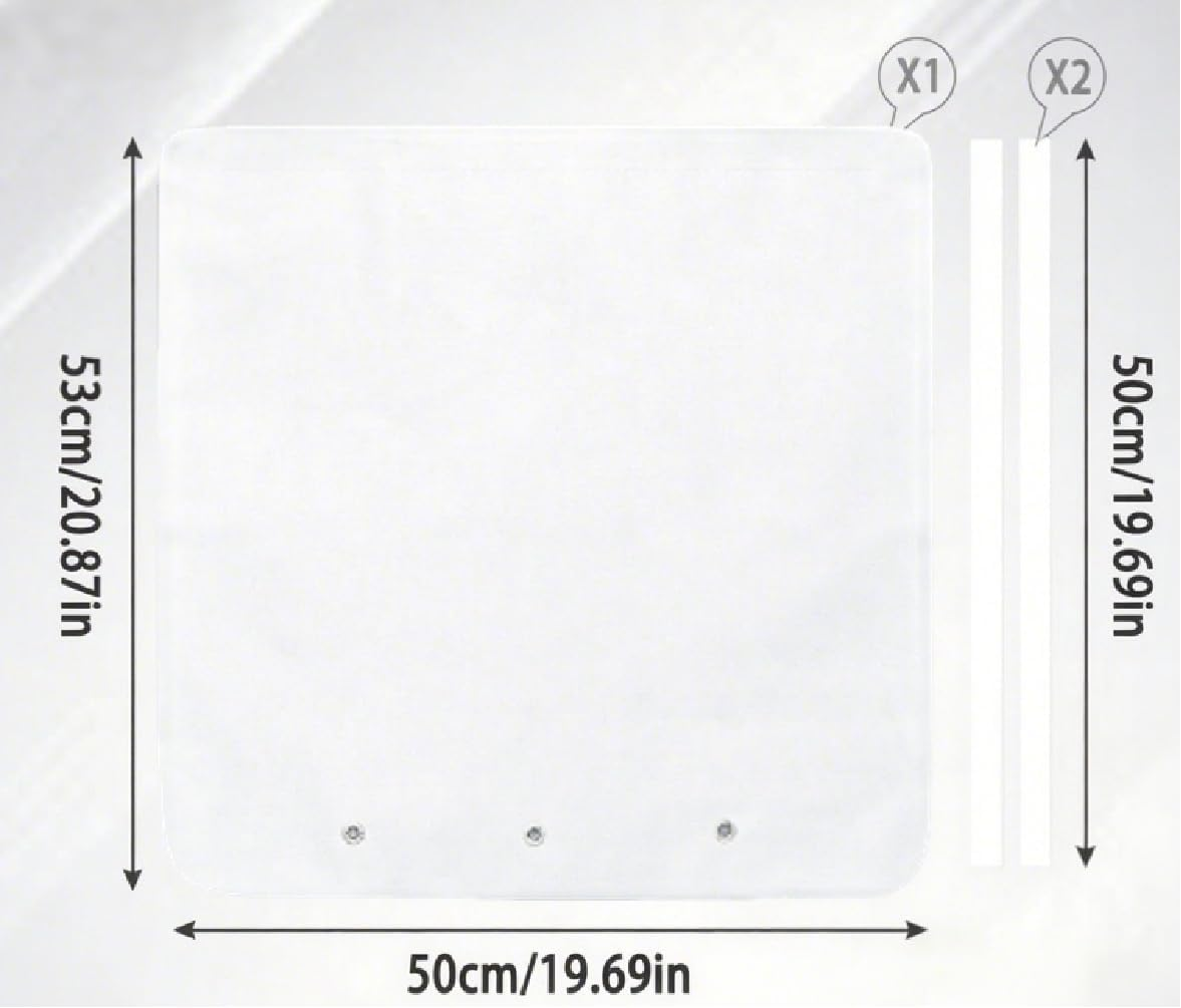 DOINEUFL 20 Inch Letter Box Catcher, Wall Mounted Waterproof Letterbox Cage & Letter Catcher for Post Boxes,Durable Letterboxes & Accessories, Post Catcher to Secure Letters & Parcels (White)