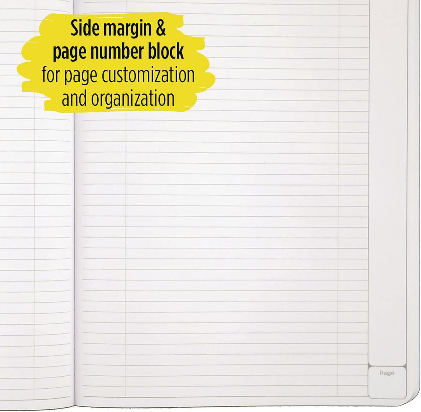 Five Star Interactive Notetaking Composition Books, 3 Pack, 1-Subject, College Ruled Paper, 11" X 8-1/2", 100 Sheets, Assorted Colors (38610)
