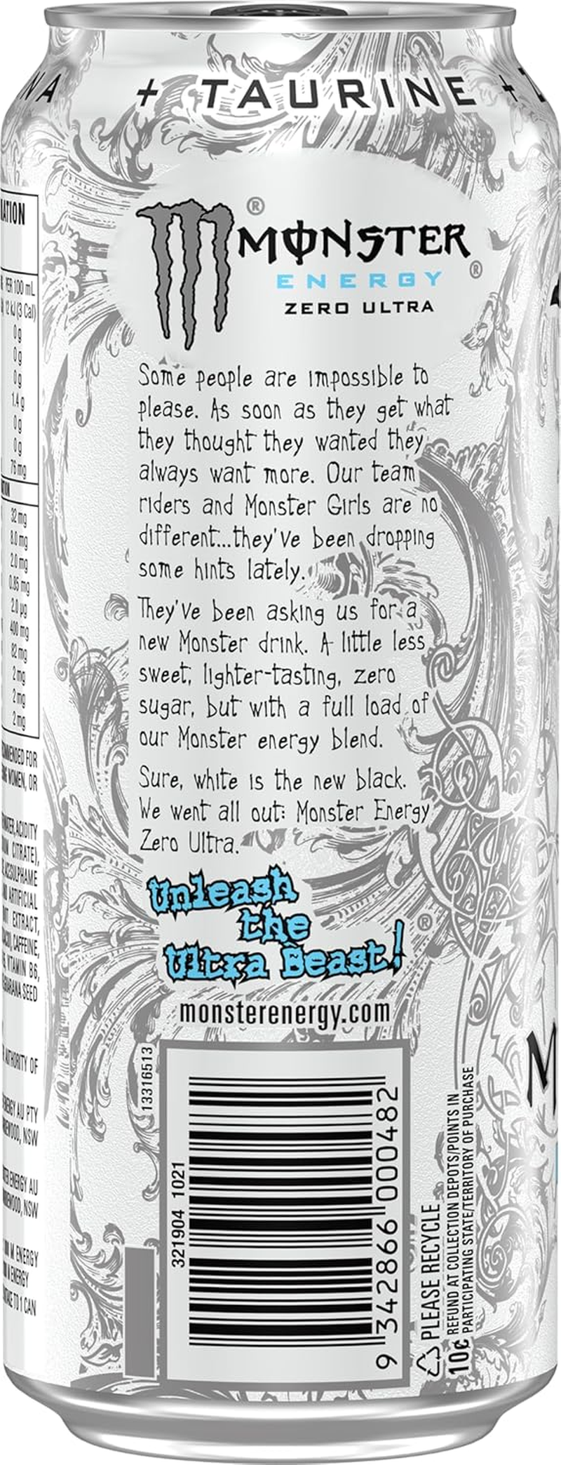 Monster Energy Drink Zero Ultra 24 X 500Ml image number 5