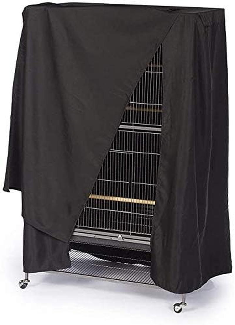 Bird Cage Cover MAYHOUR Waterproof Multifunction Sun Protection Parrot Cage Cover Pet Supplies Dust Proof Bird Cage Cover with Zipper anti UV Durable Breathable Knitted Parrot Guard Protective Washable (88&times;63&times;120Cm/35&times;25&times;47In) image number 3