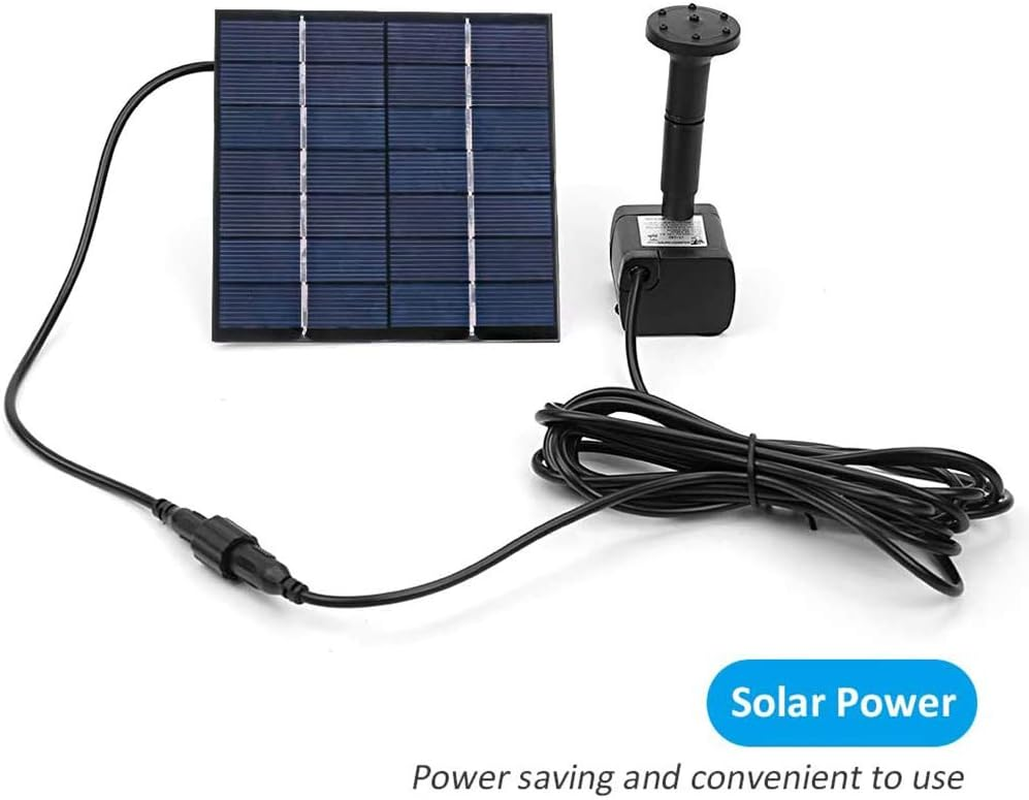 Yasao Mini Solar Fountain Pump Solar Water Pump Power Panel Kit Solar Panel Water Pump for Garden Pool Black image number 3