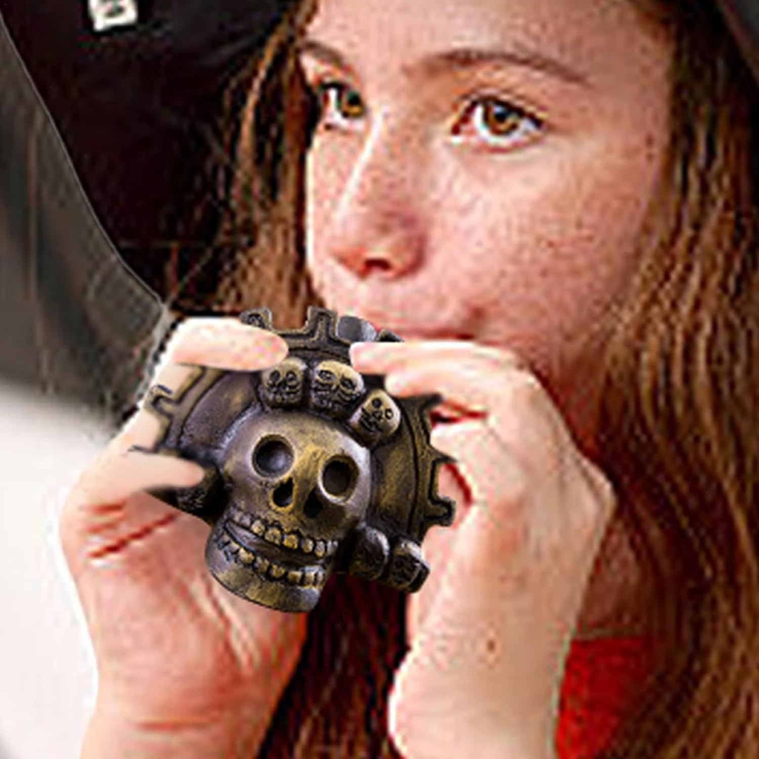 Aztec Death Whistle, Loud Skull Whistle, Authentic Death Whistle, Loudest Whistle Skull, Aztec Whistle Loud Sound, Skull Shaped Whistle, Unique Sound Whistle, Ancient Aztec Whistle image number 1