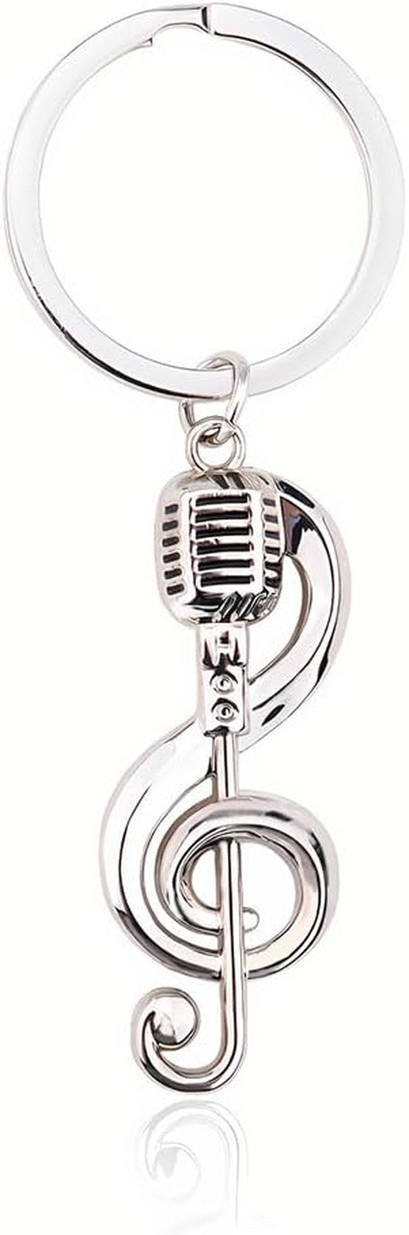 Music Note Keychain Gifts Musician Music Lovers Teachers Birthday Appreciation Gifts for Musicians Singers Christmas Retirement Gift Singer Friends Musical Note Key Ring image number 3