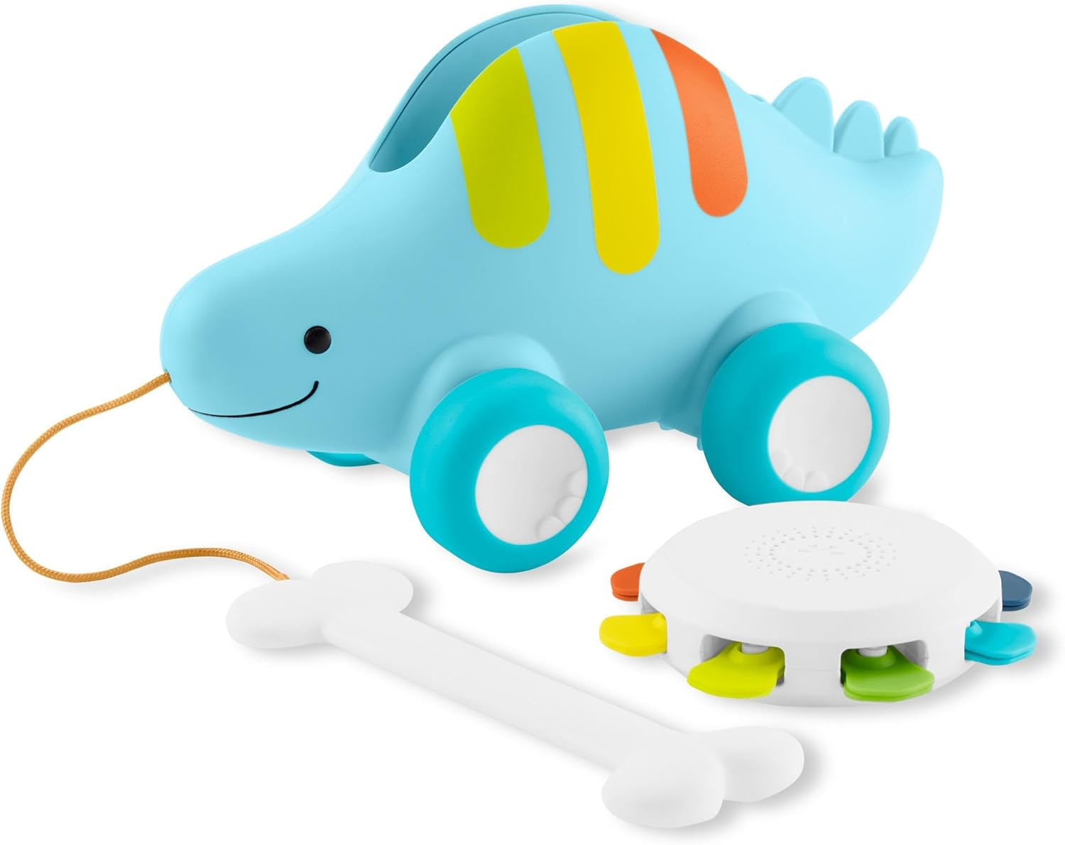 Skip Hop Explore and More 3-In-1 Musical Dinosaur Pull Toy image number 3