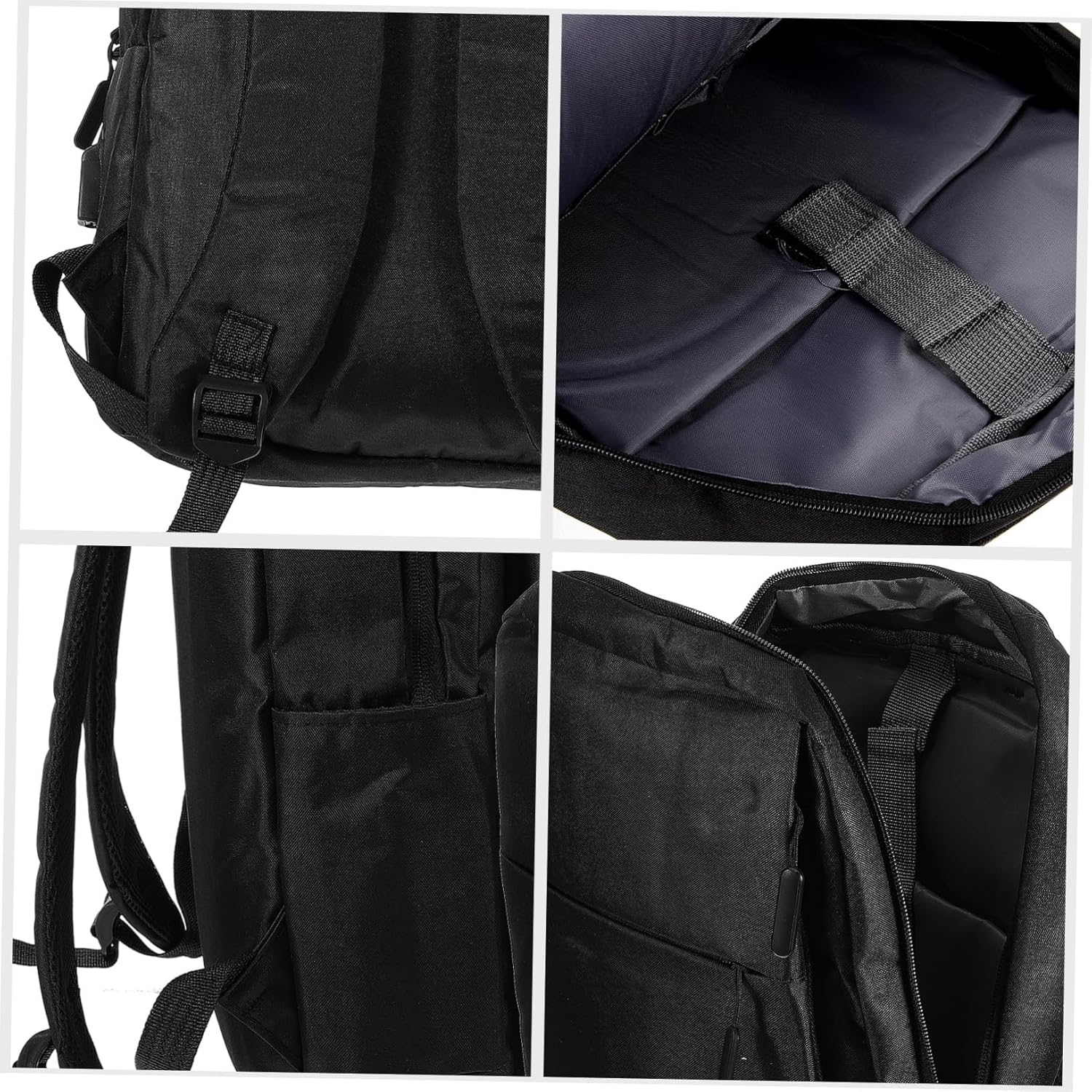 COMPUKAS Laptop Backpack Business Bag with Usb Charging Port Large Travel Computer Backpack for Men and Students Black image number 4