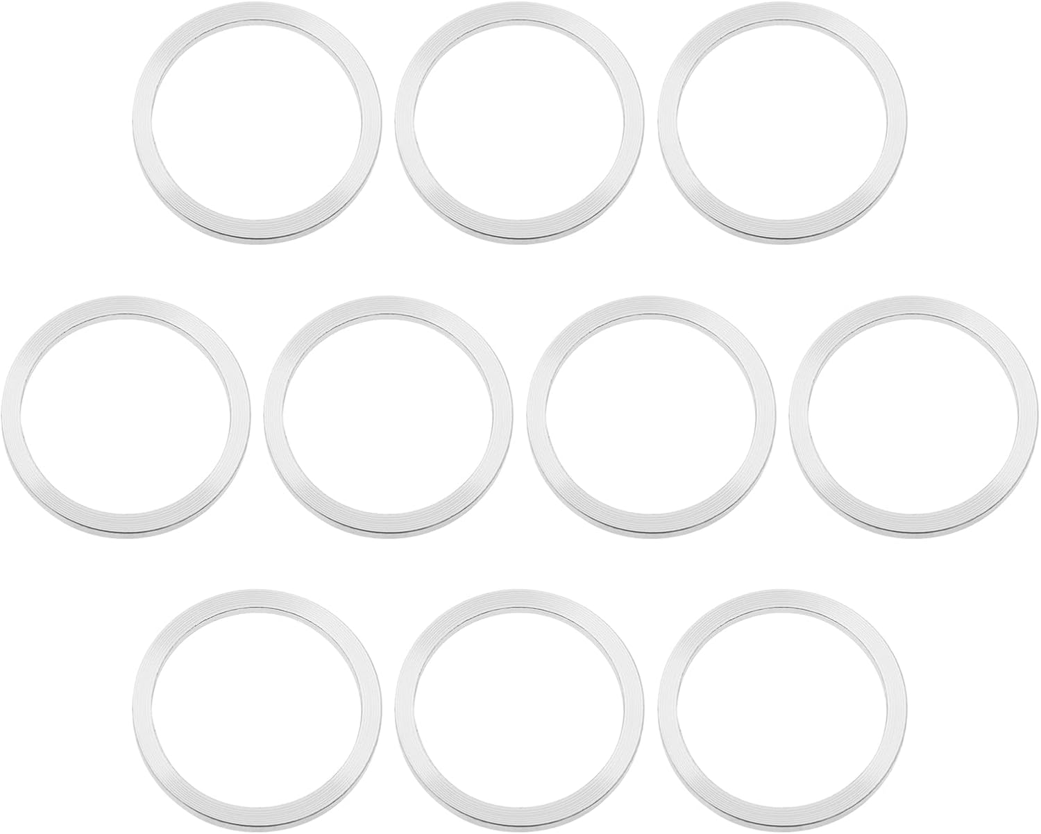 Ecsing 10PCS Bicycle Chainring Bolt Spacers Washer Aluminum Alloy Double Ring to Single Gasket for Bike Headset Chainwheel Chainring 10Mm Inner Diameter image number 5